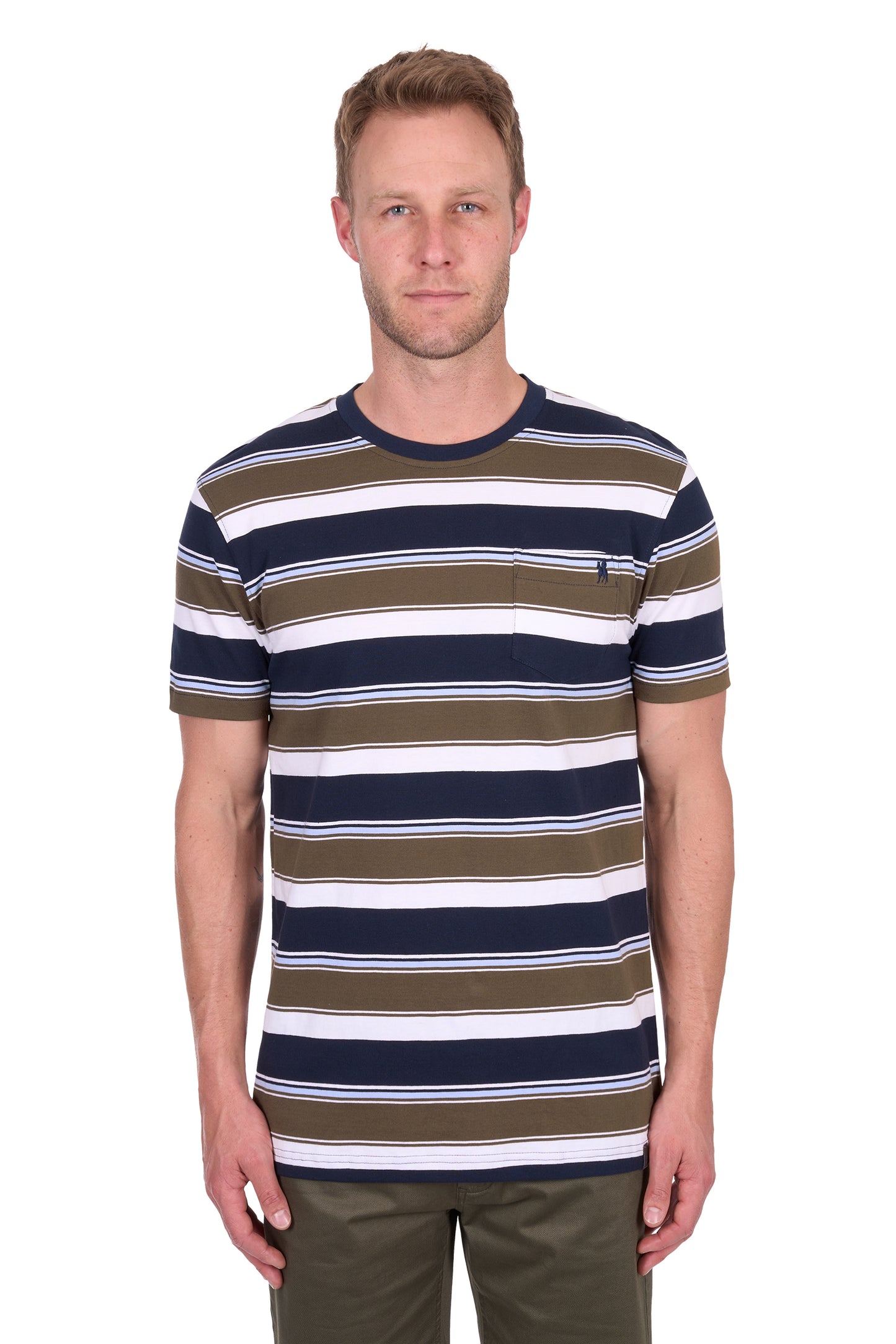 Thomas Cook Men's Keith 1Pkt Ss Tee - Navy/Dark tan