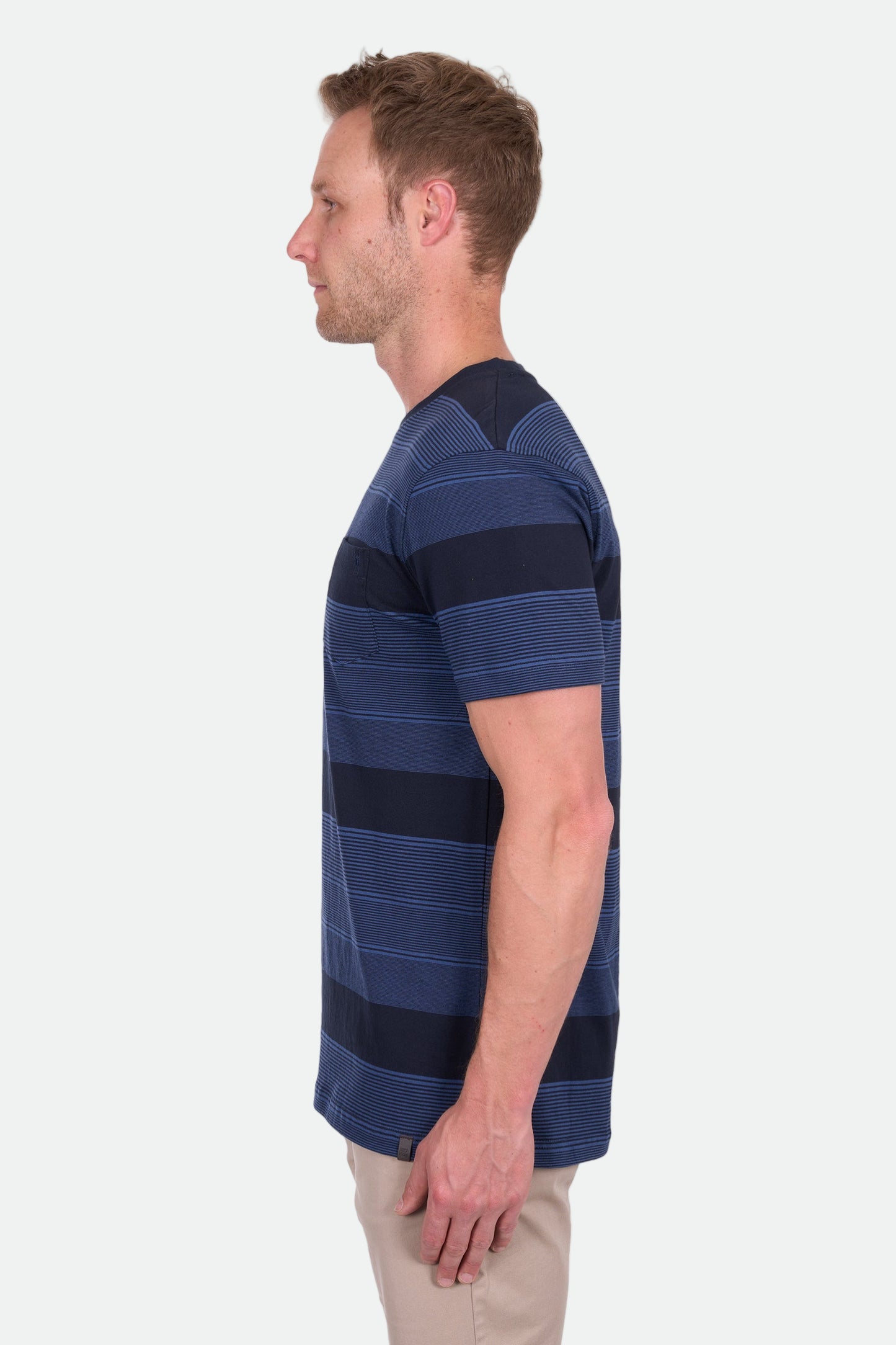 Thomas Cook Men's Edward 1Pkt Ss Tee - Navy/Blue Ocean