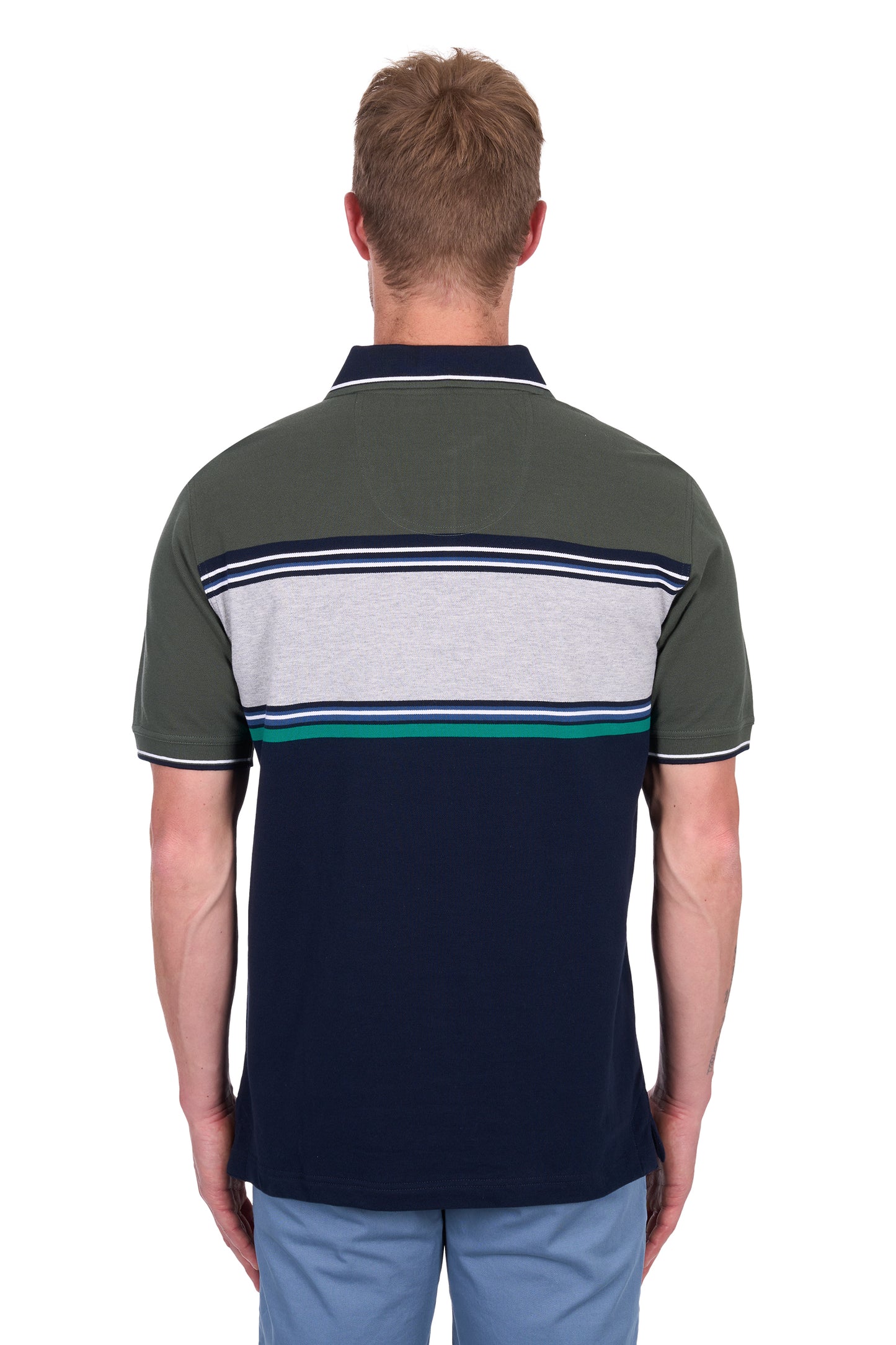 Thomas Cook Men's Andy Tailored Ss Polo - Navy/Green