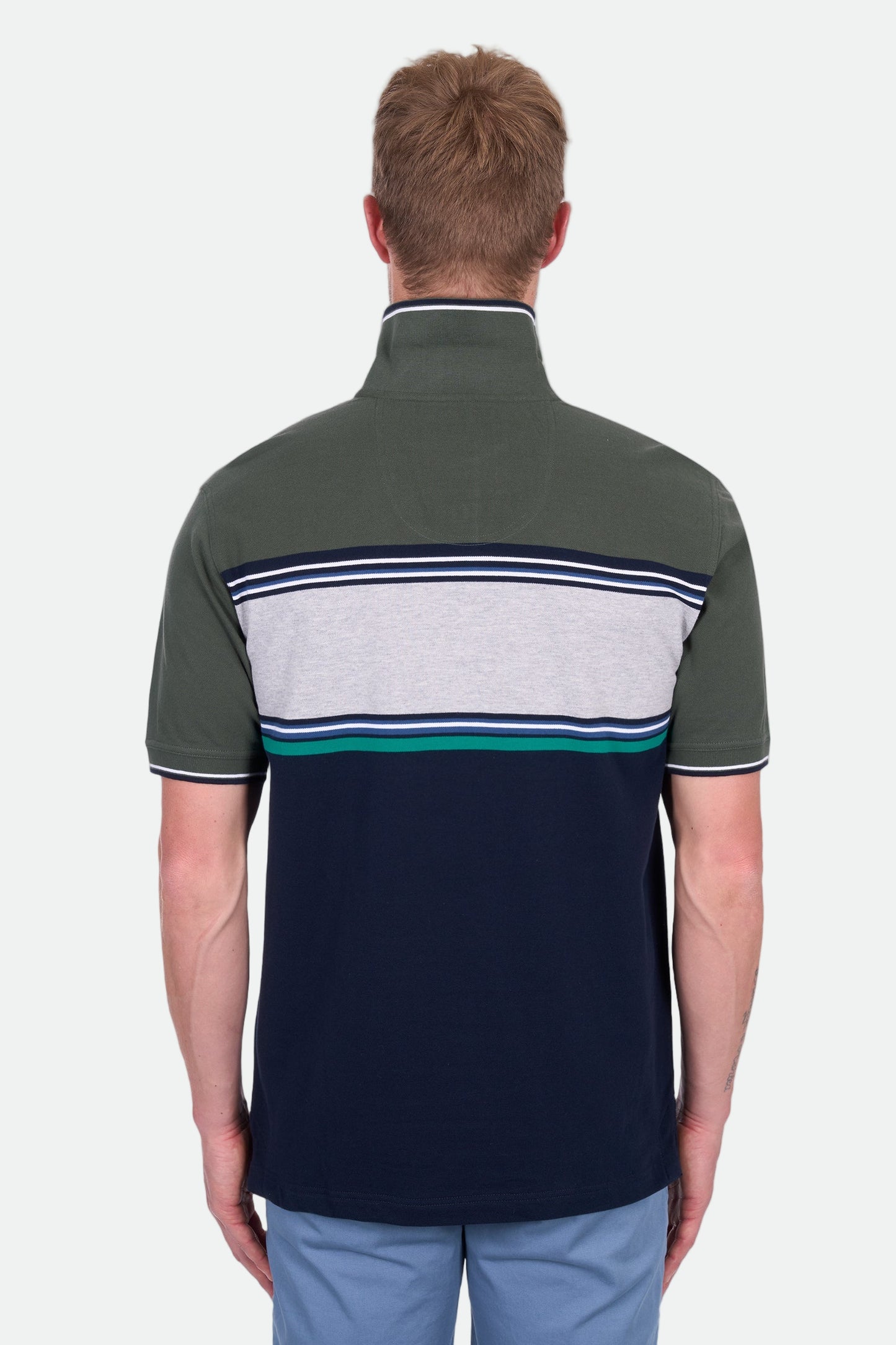 Thomas Cook Men's Andy Tailored Ss Polo - Navy/Green