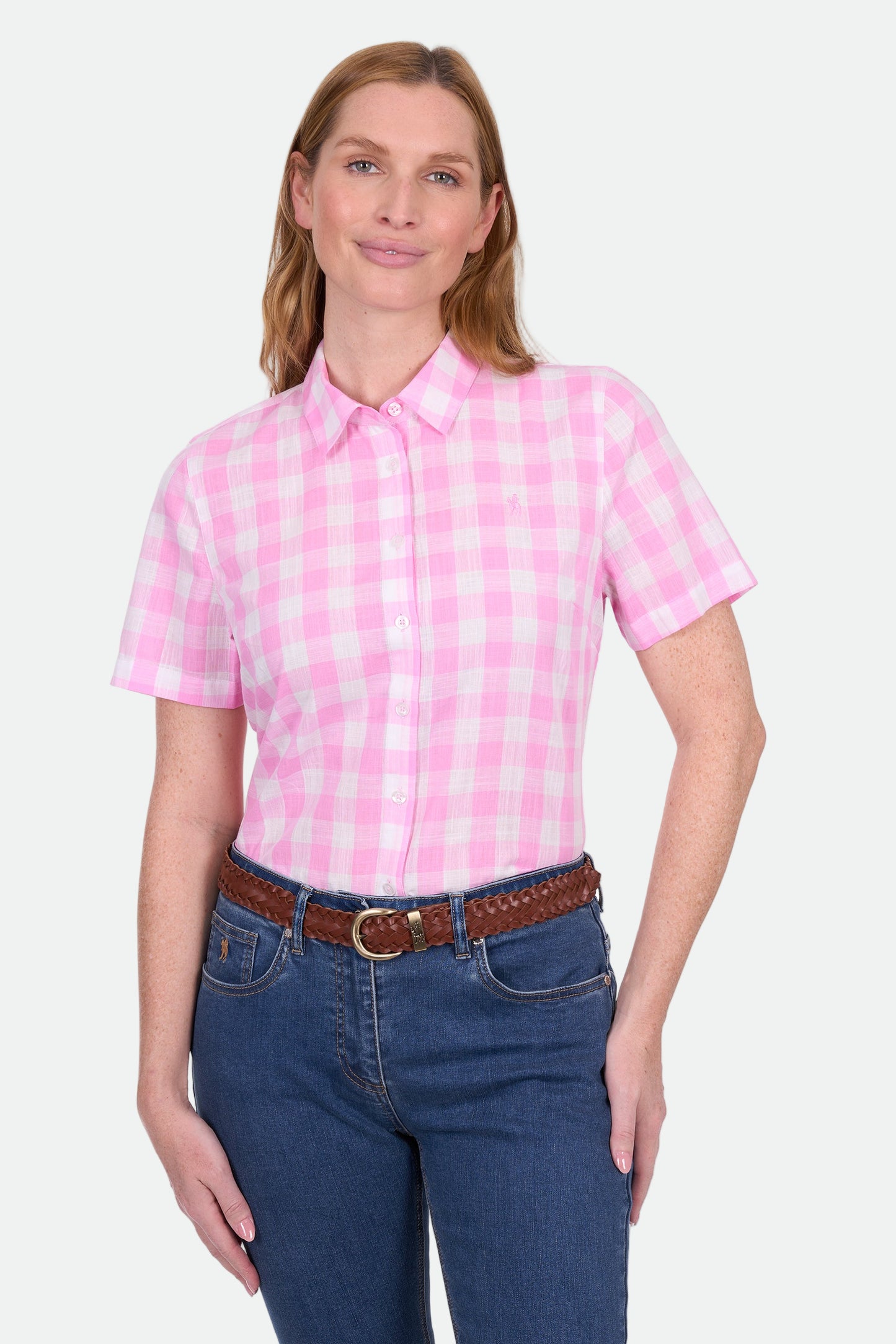 Thomas Cook Women's Eliza Ss Shirt - Pink/White
