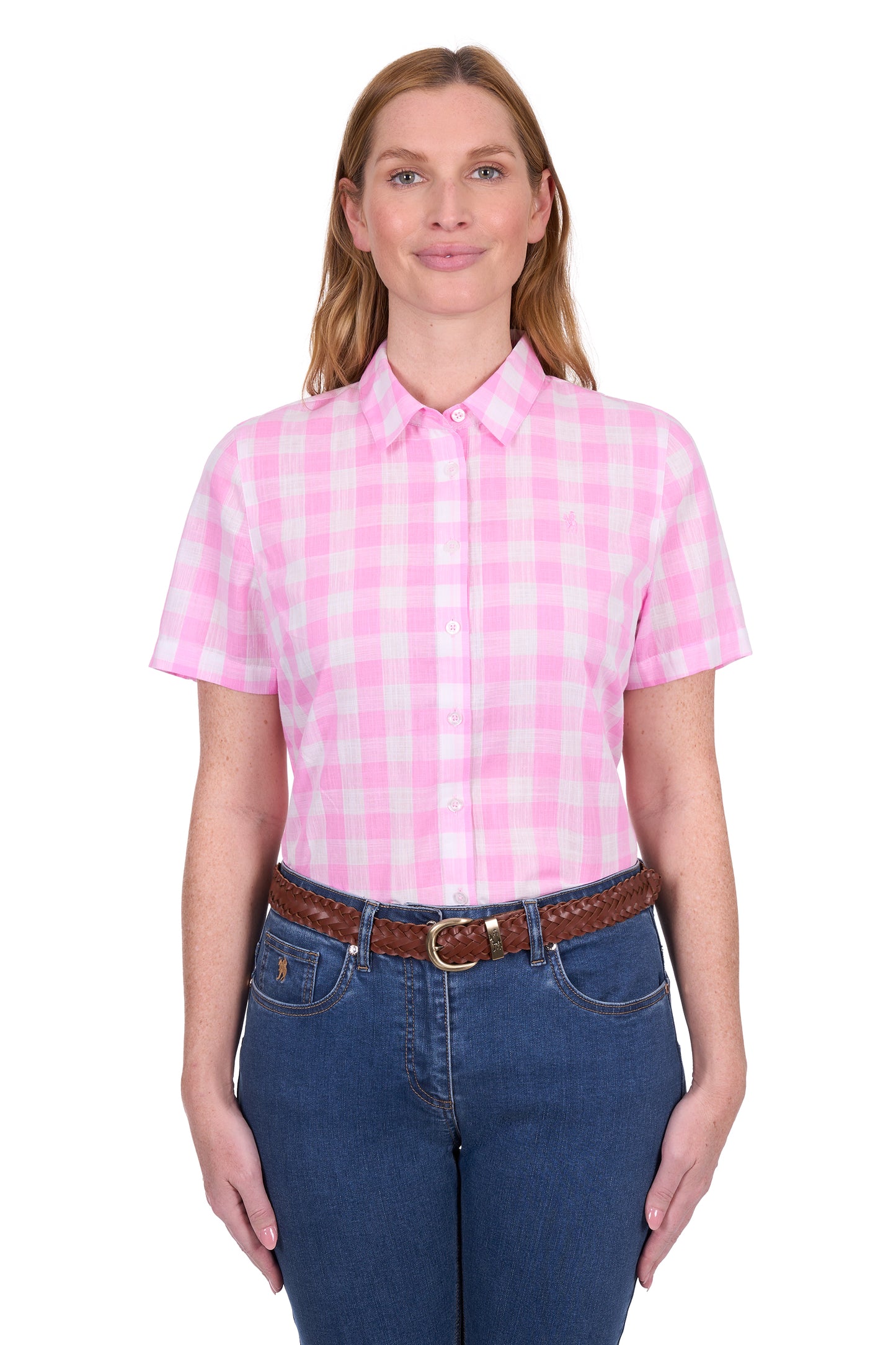 Thomas Cook Women's Eliza Ss Shirt - Pink/White