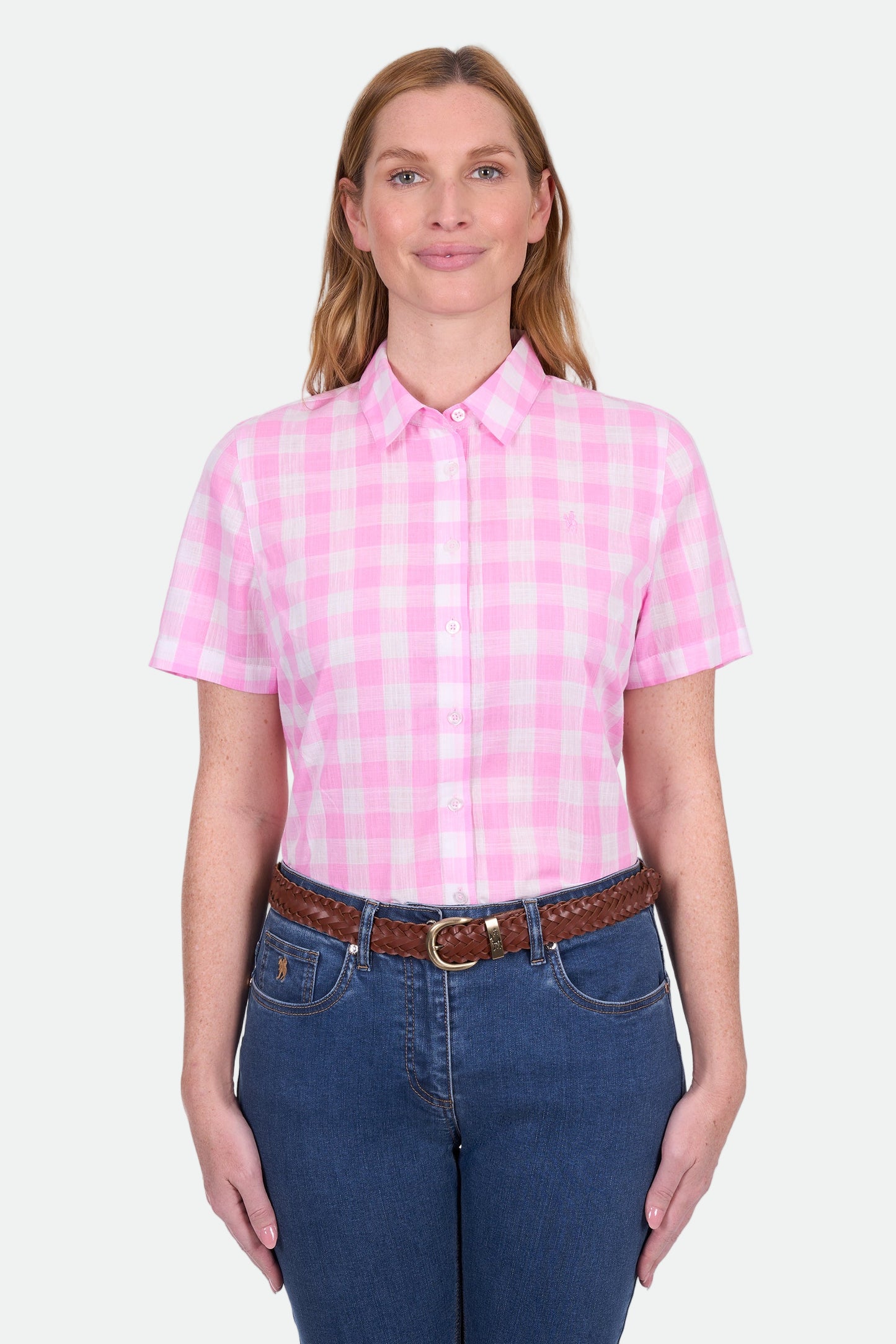 Thomas Cook Women's Eliza Ss Shirt - Pink/White