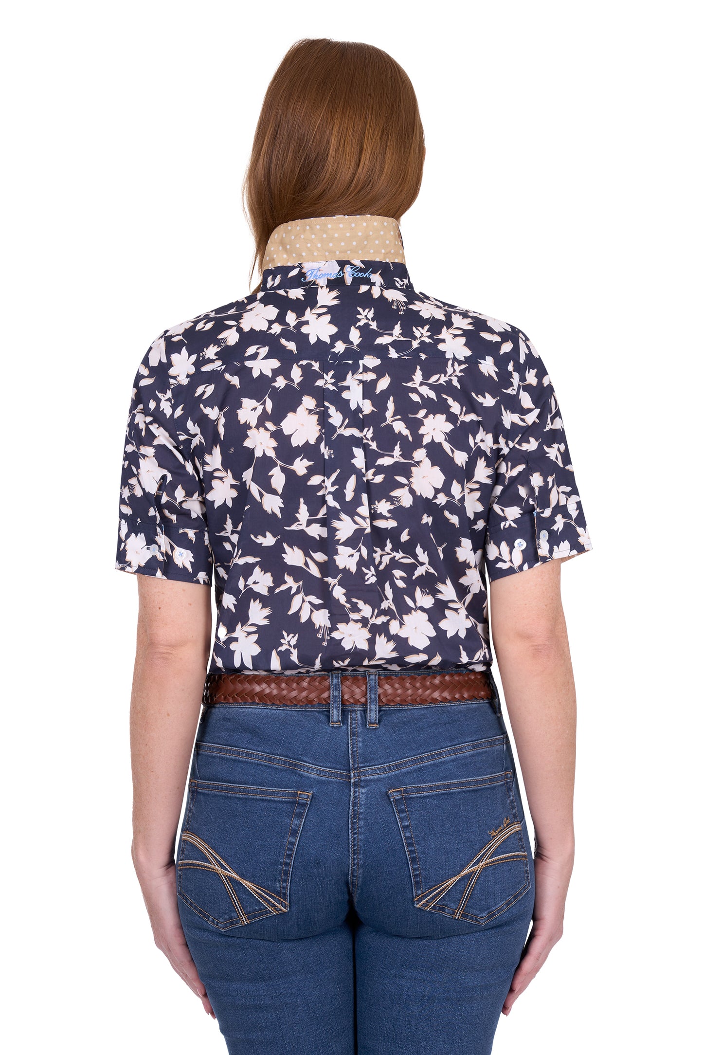 Thomas Cook Women's Celine Ss Shirt - Navy/Tan