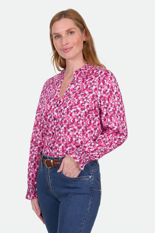 Thomas Cook Women's Ruby Ls Blouse - Hot Pink