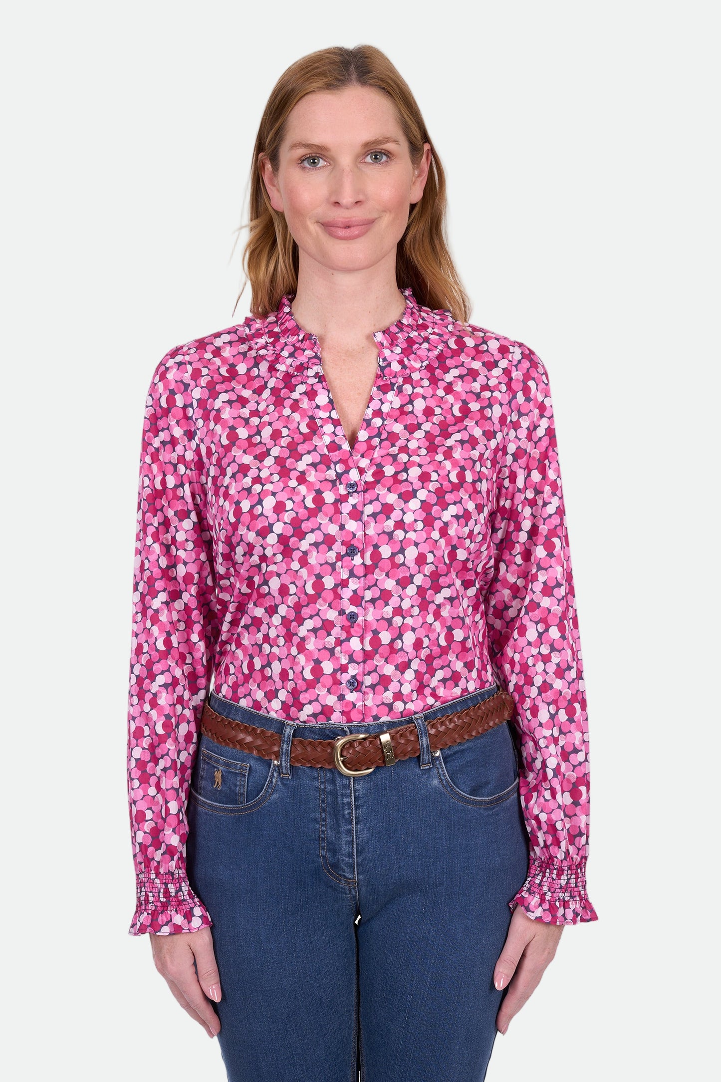 Thomas Cook Women's Ruby Ls Blouse - Hot Pink