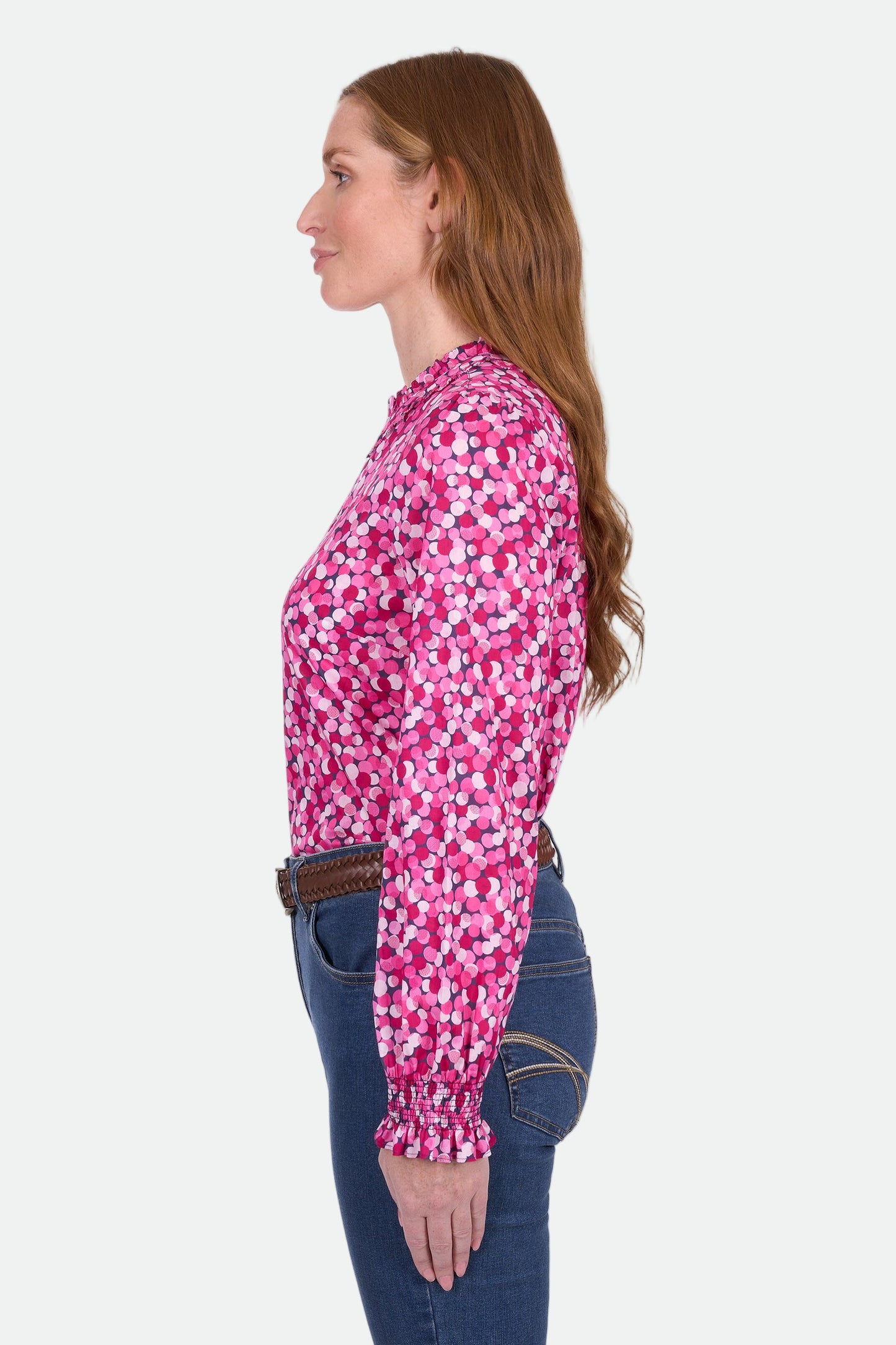 Thomas Cook Women's Ruby Ls Blouse - Hot Pink