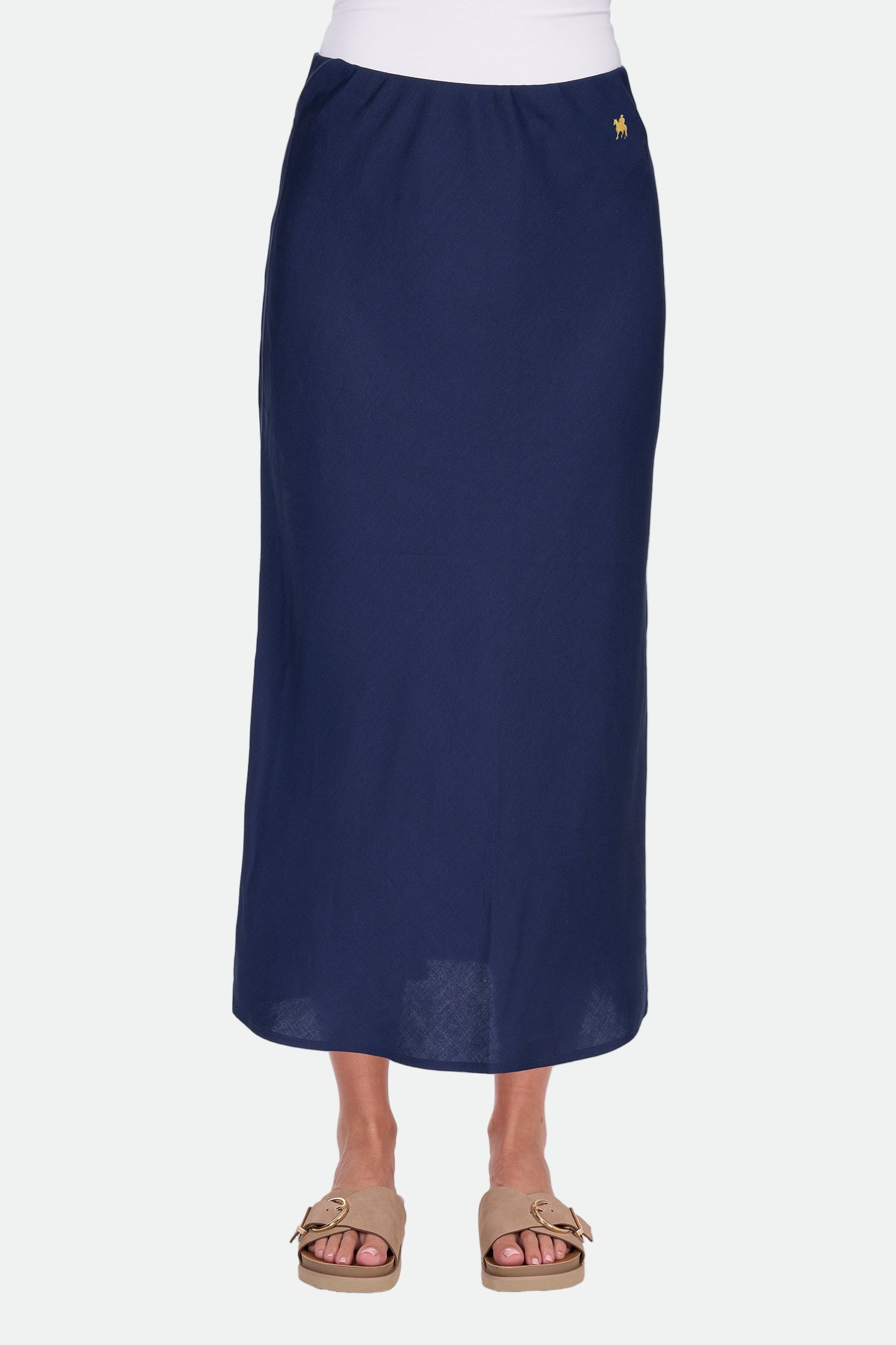 Thomas Cook Women's Priscilla Linen Skirt - Navy
