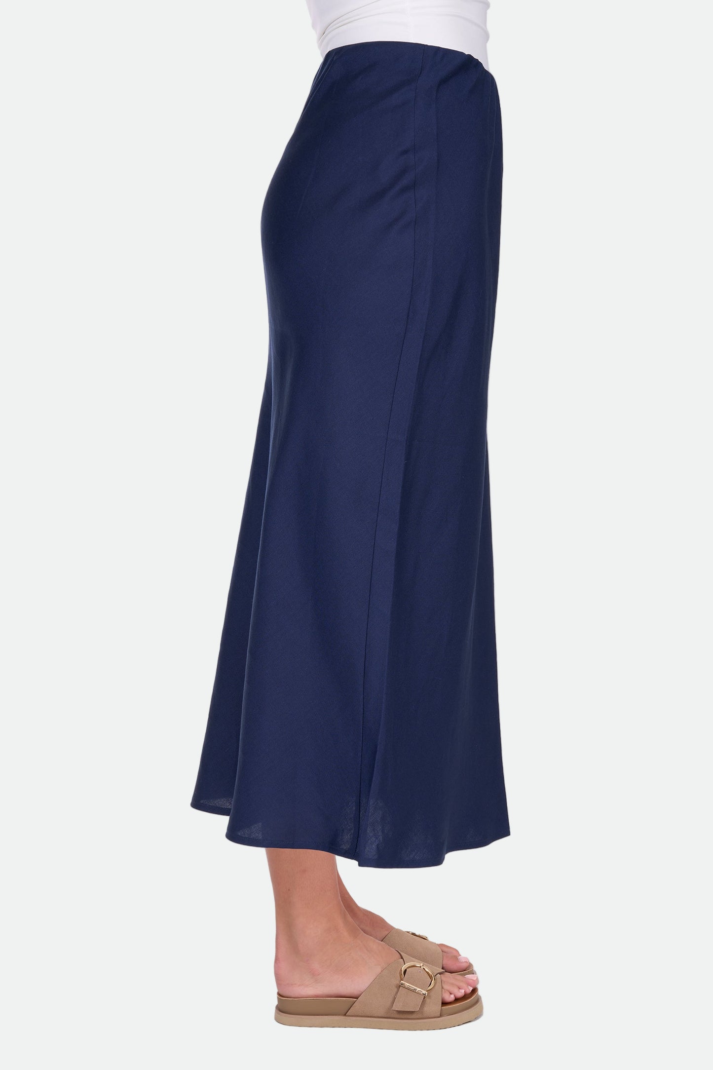 Thomas Cook Women's Priscilla Linen Skirt - Navy