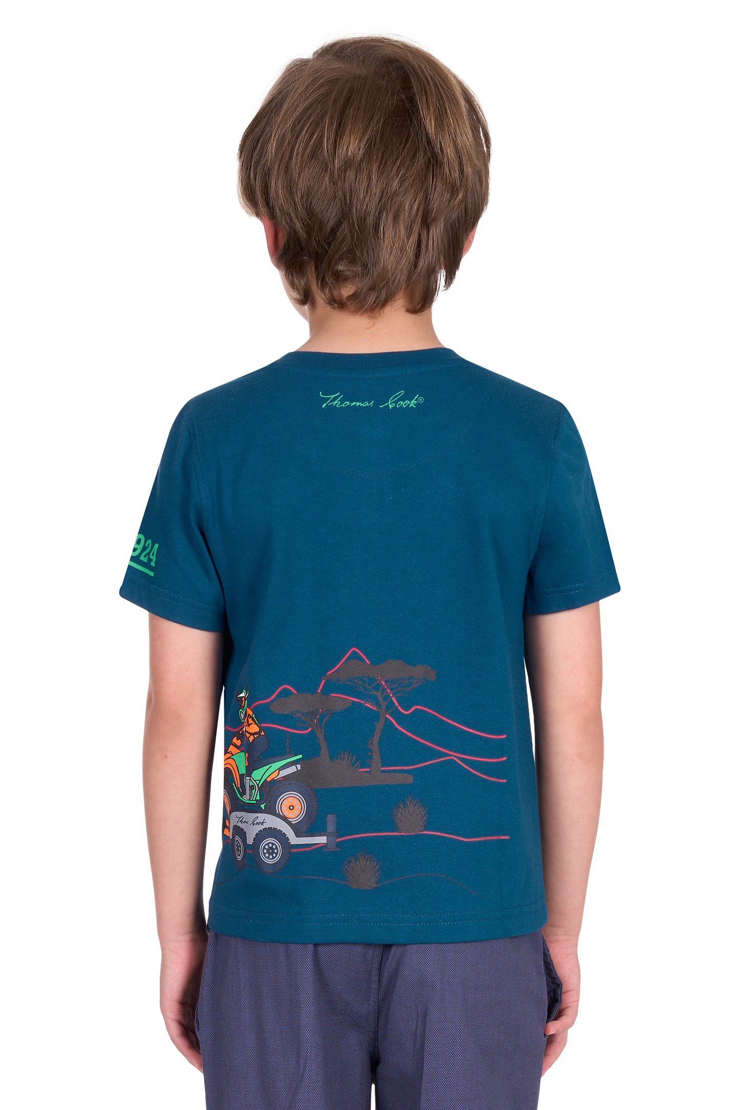 Thomas Cook Boy's Lucas Ss Henley Tee - Blue Ocean