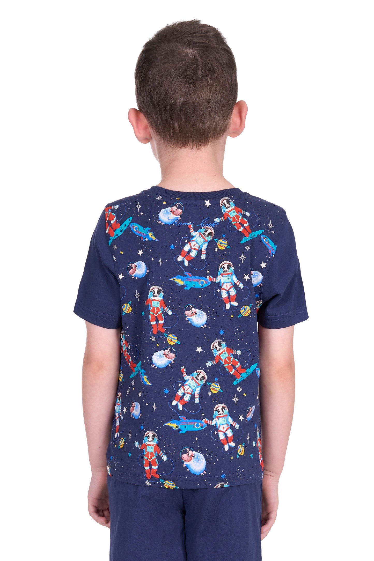 Thomas Cook Boy's Galaxy Pajamas - Navy