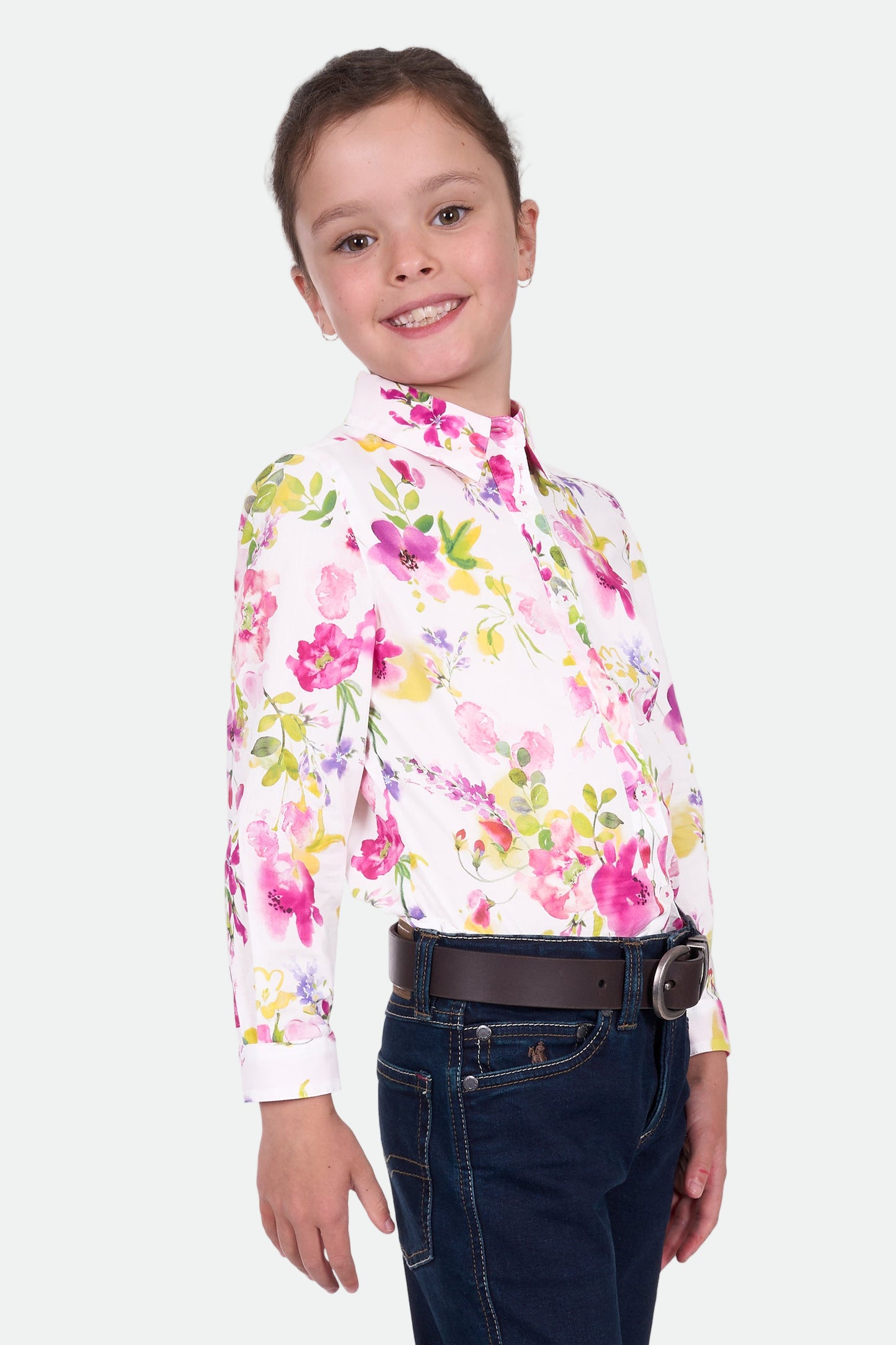 Thomas Cook Girl's Mila Ls Shirt - Pink/Multi