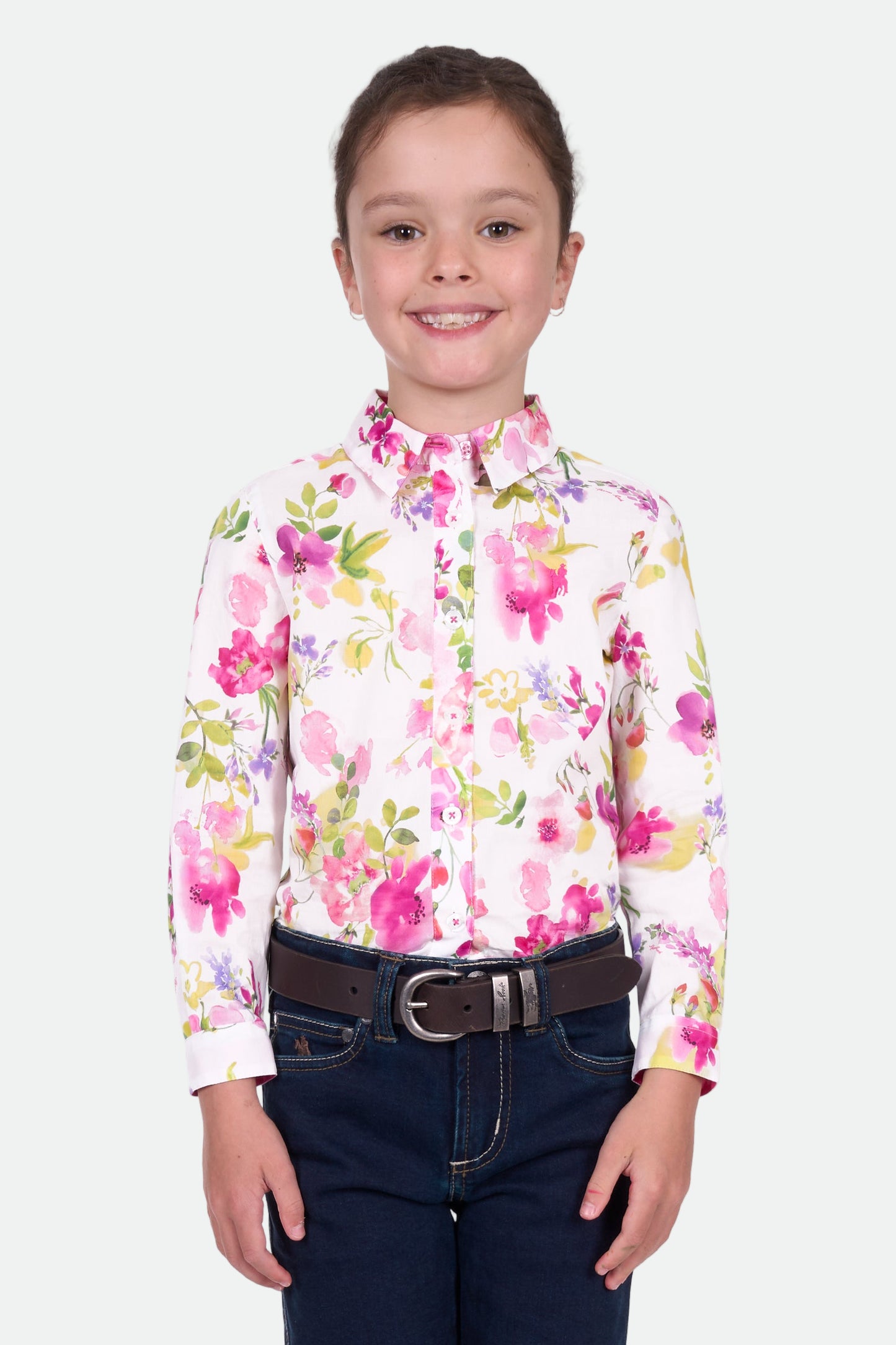Thomas Cook Girl's Mila Ls Shirt - Pink/Multi