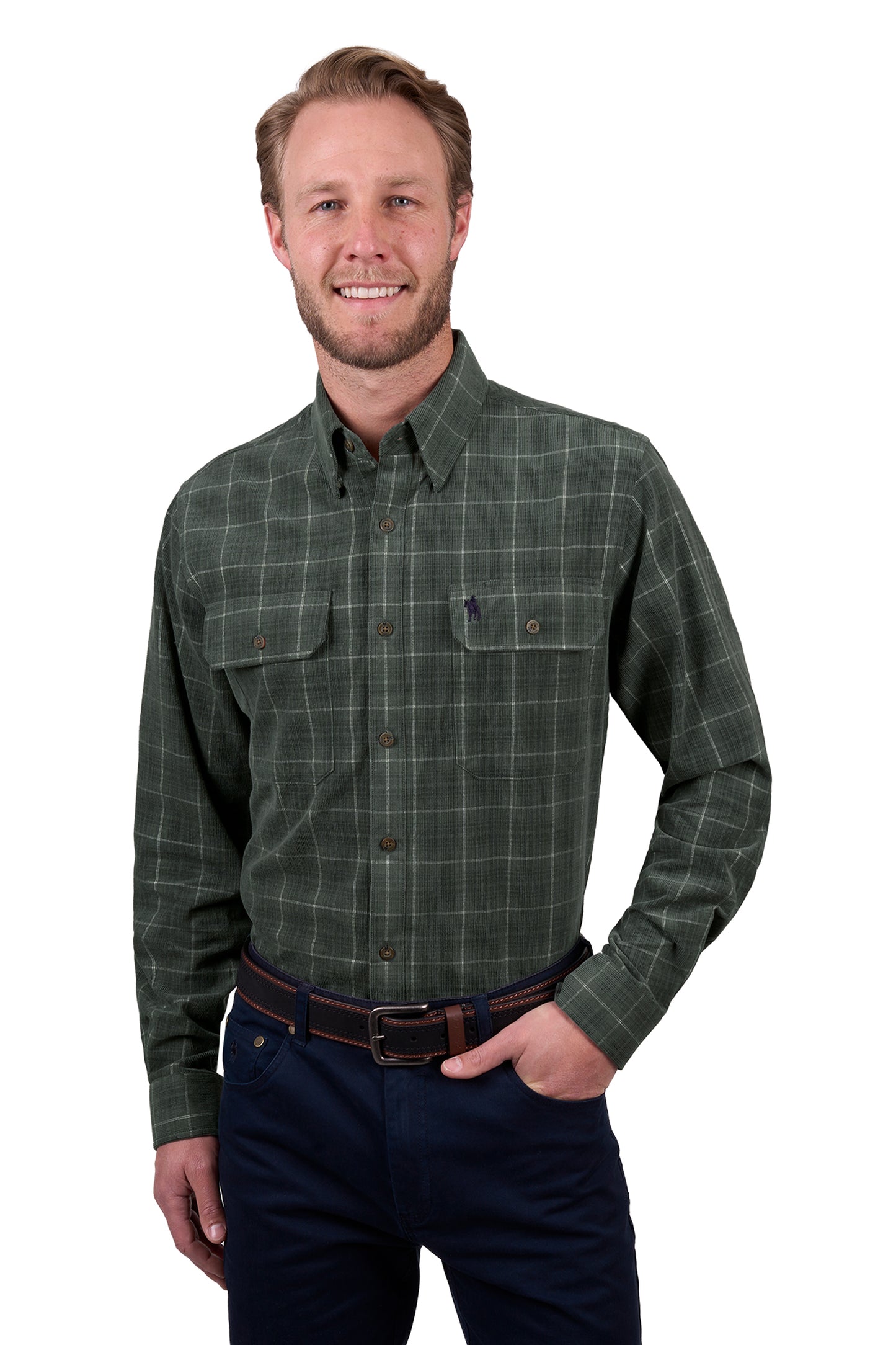 Thomas Cook Men's LEO THRML 2PKT LS Shirt - Green