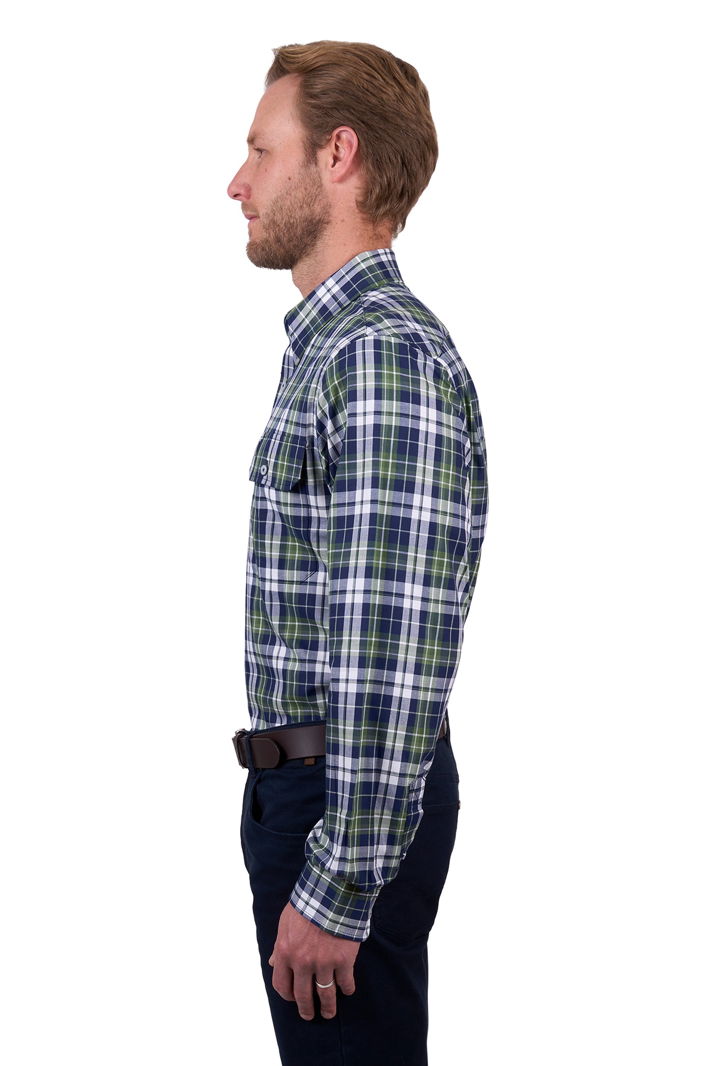 Thomas Cook Men's SHANE 2PKT LS Shirt -Navy/Green