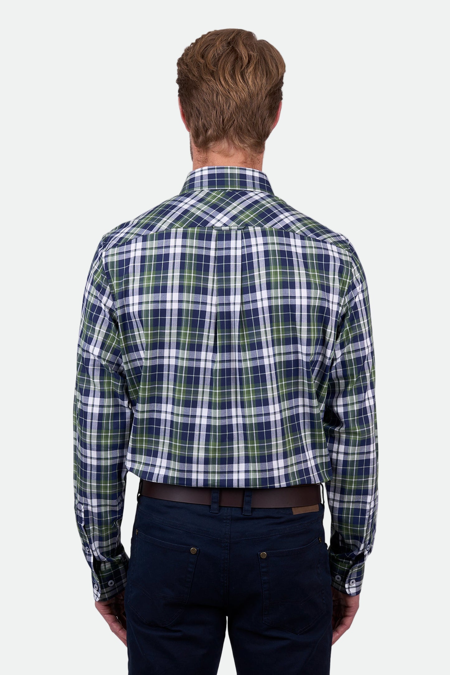 Thomas Cook Men's SHANE 2PKT LS Shirt -Navy/Green- CLEARANCE