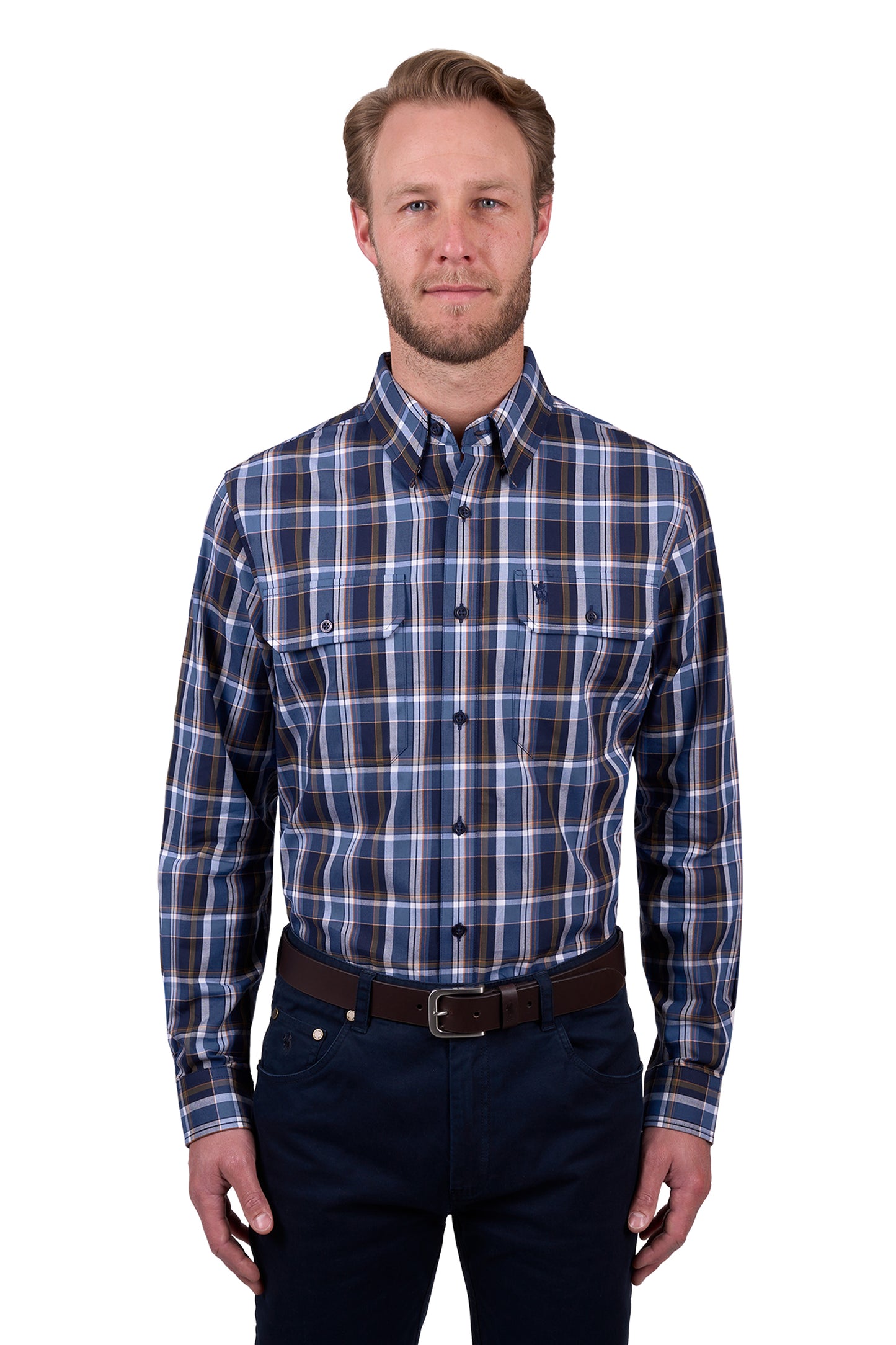 Thomas Cook Men's ADRIAN 2PKT LS Shirt - Navy/Multi