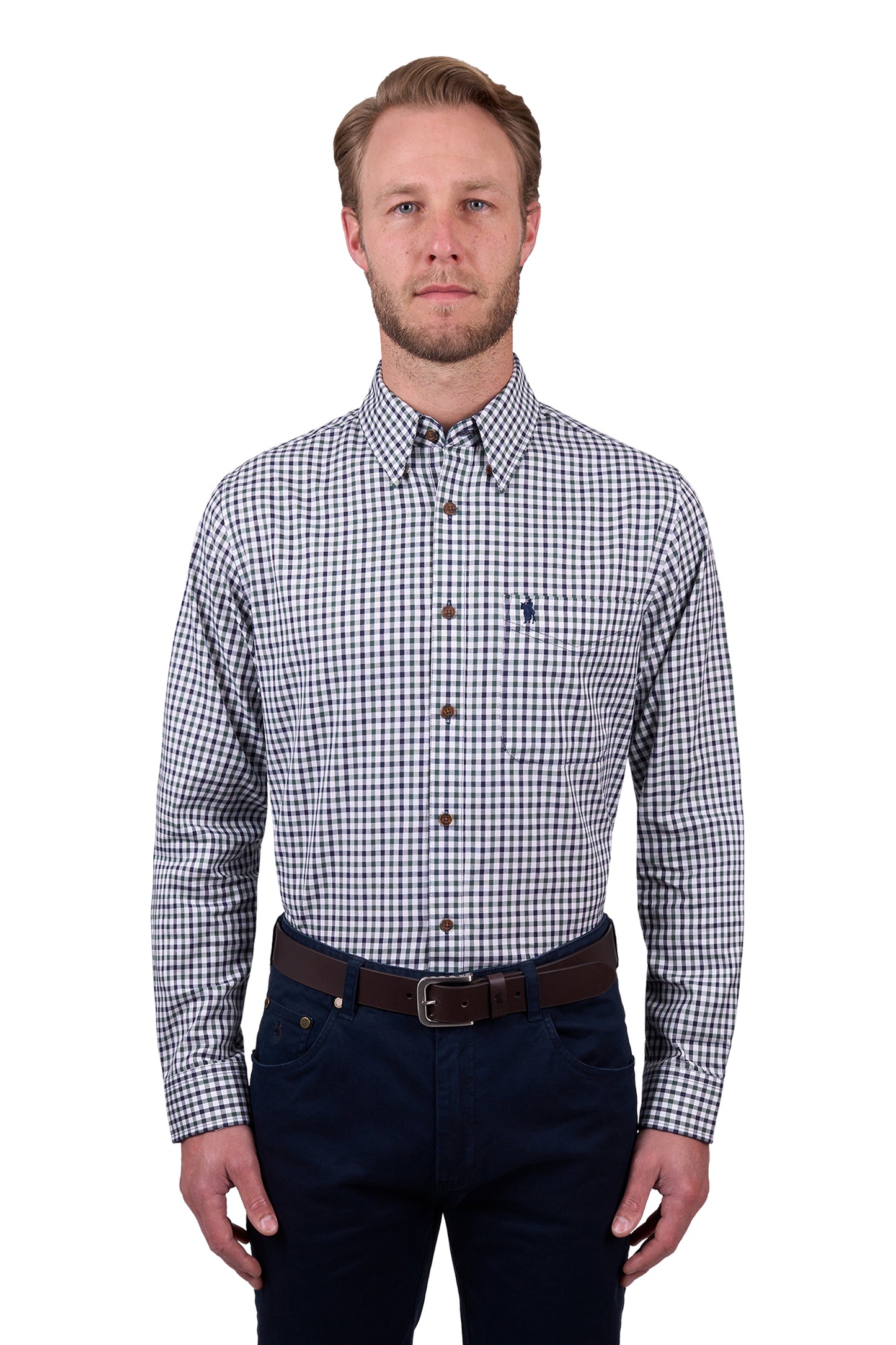 Thomas Cook Men's LYLE 1PKT LS Shirt - Navy/Green