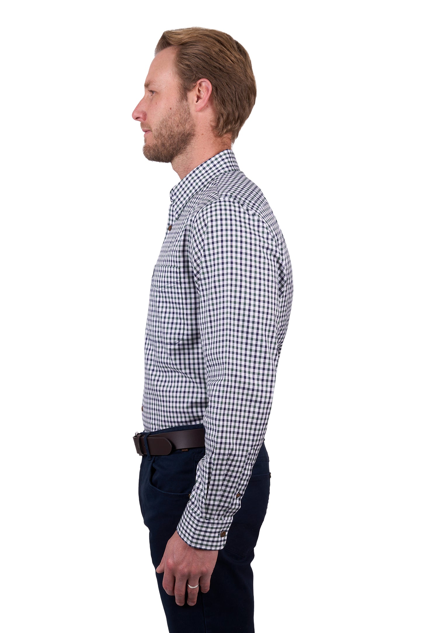 Thomas Cook Men's LYLE 1PKT LS Shirt - Navy/Green