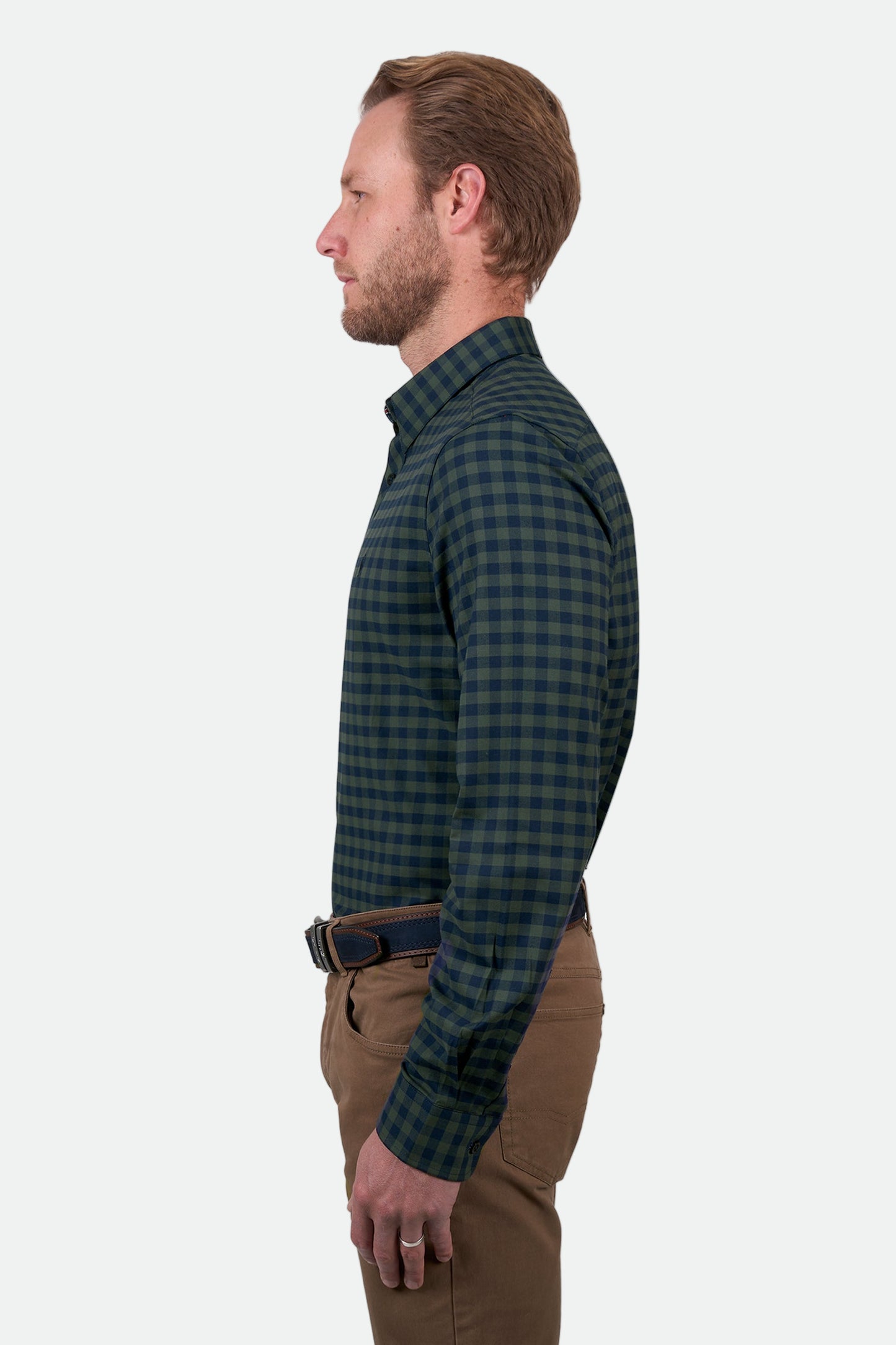 Thomas Cook Men's TIM TAILORED LS Shirt - Navy/Green