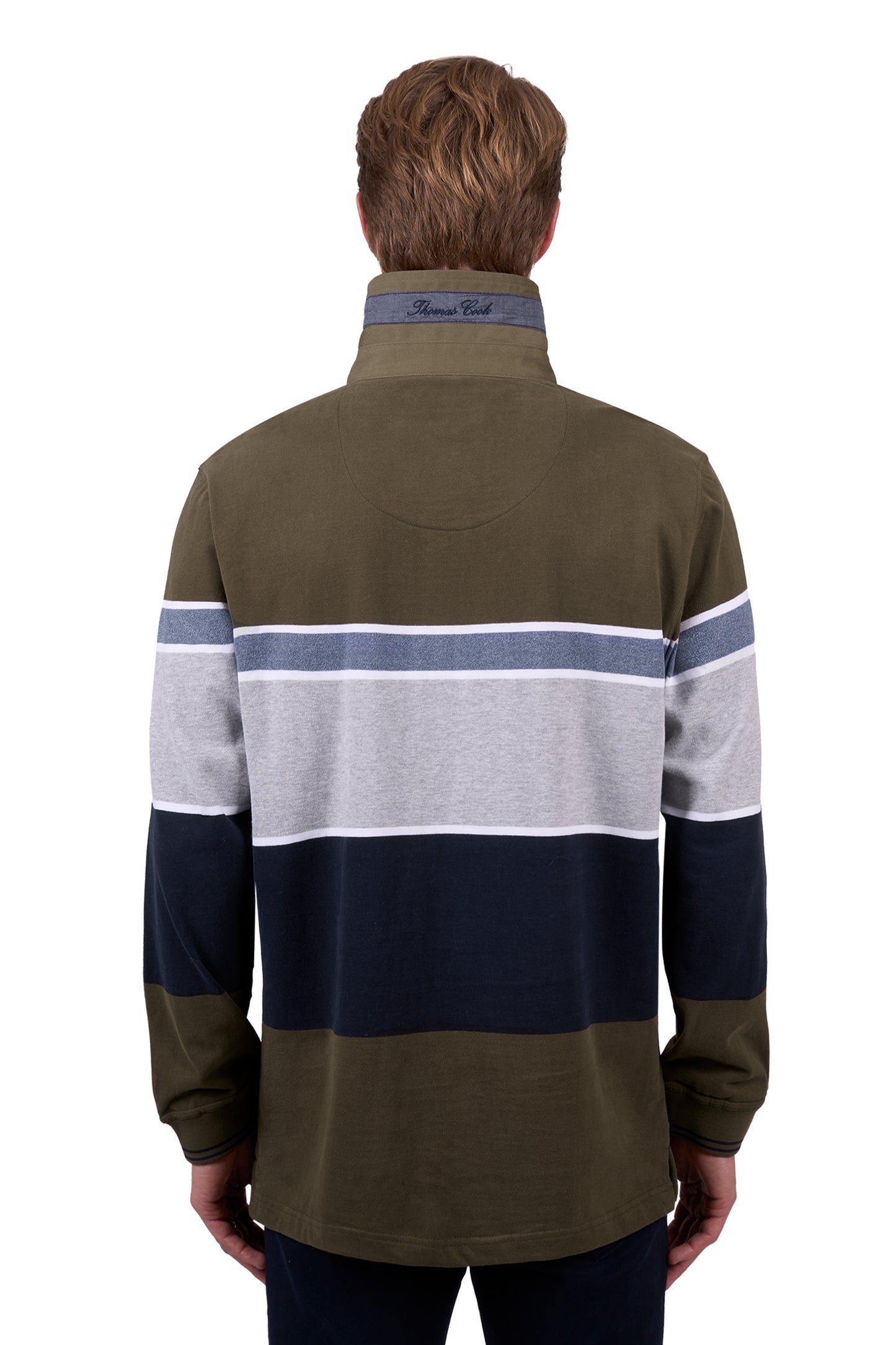 Thomas Cook Men's TOM RUGBY - DARK TAN/GREY MARLE