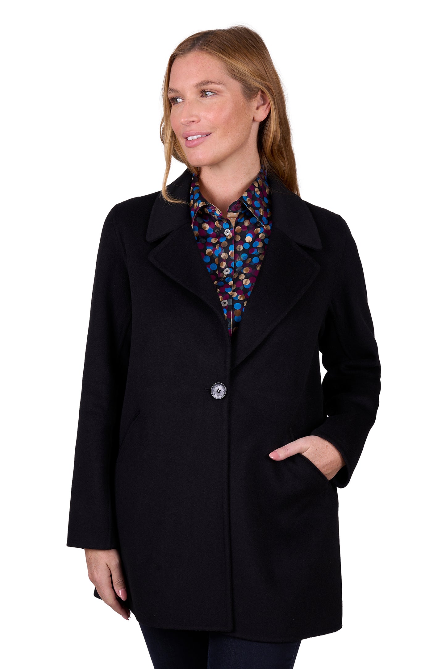 Thomas Cook Women's Athena Wool Coat - Black