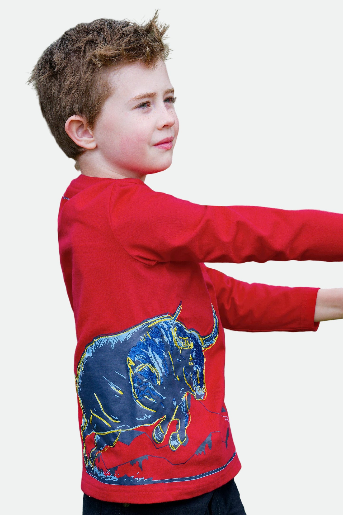 Thomas Cook BOYS CHARGE LS TEE - RED