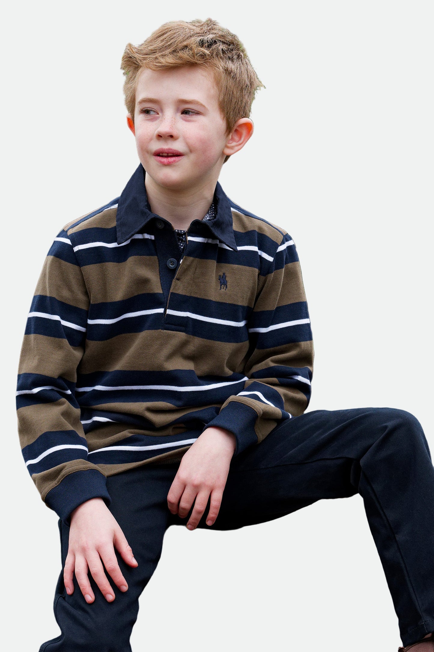 Thomas Cook BOYS PETER RUGBY - NAVY/DARK TAN