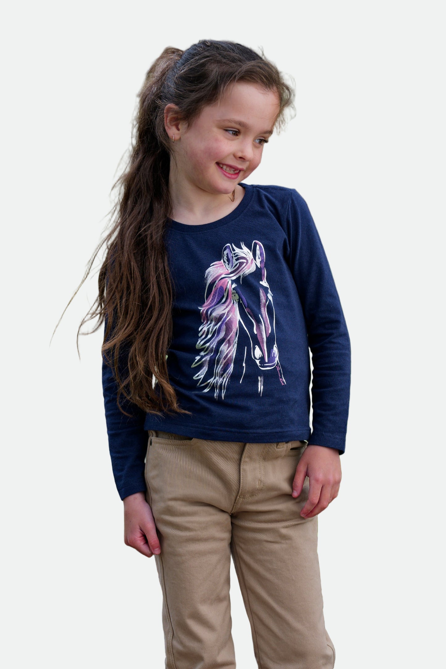 Thomas Cook GIRLS EMILY LS TEE - Navy Marle