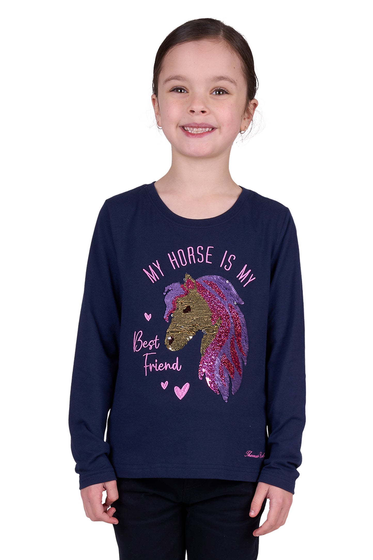 Thomas Cook GIRLS LILY LS TEE - Navy