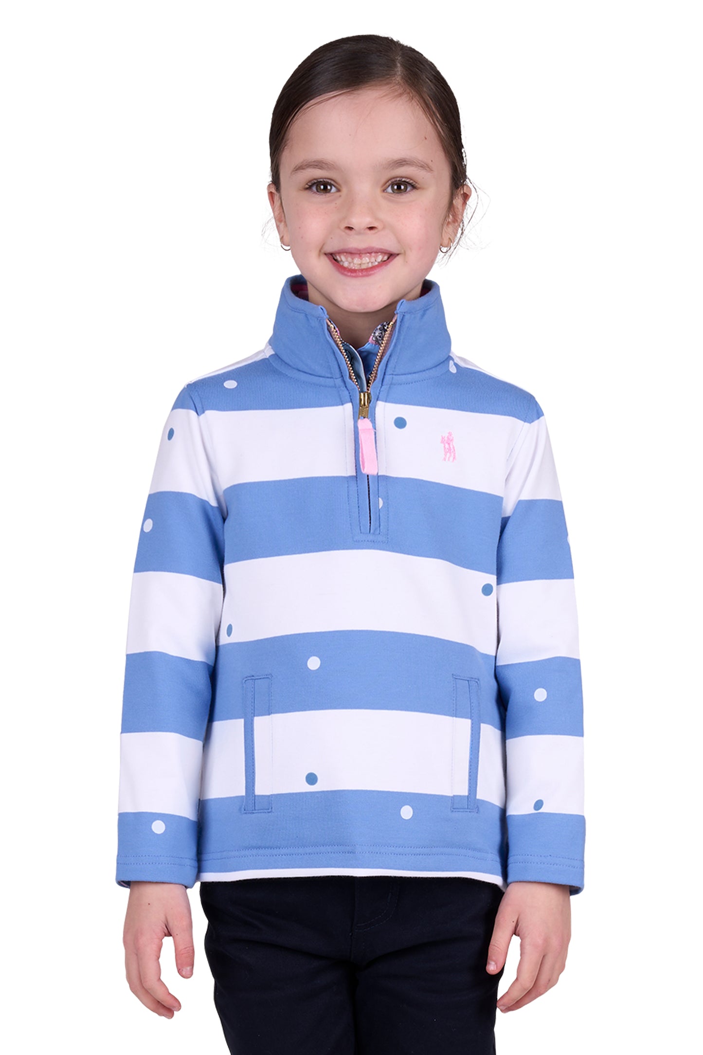 Thomas Cook GIRLS EDEN 1/4 ZIP RUGBY - Blue