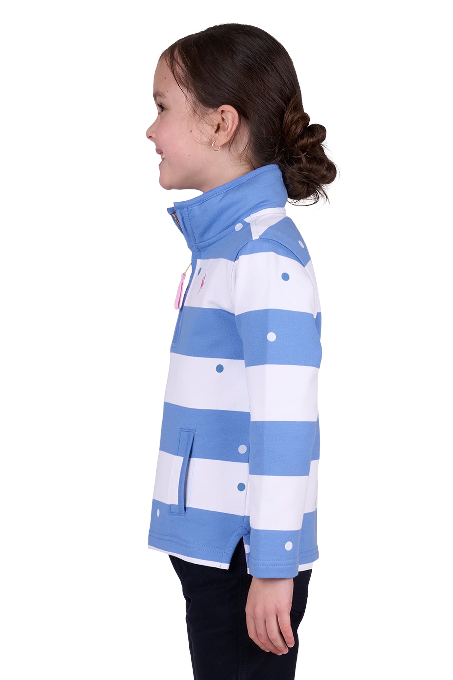 Thomas Cook GIRLS EDEN 1/4 ZIP RUGBY - Blue