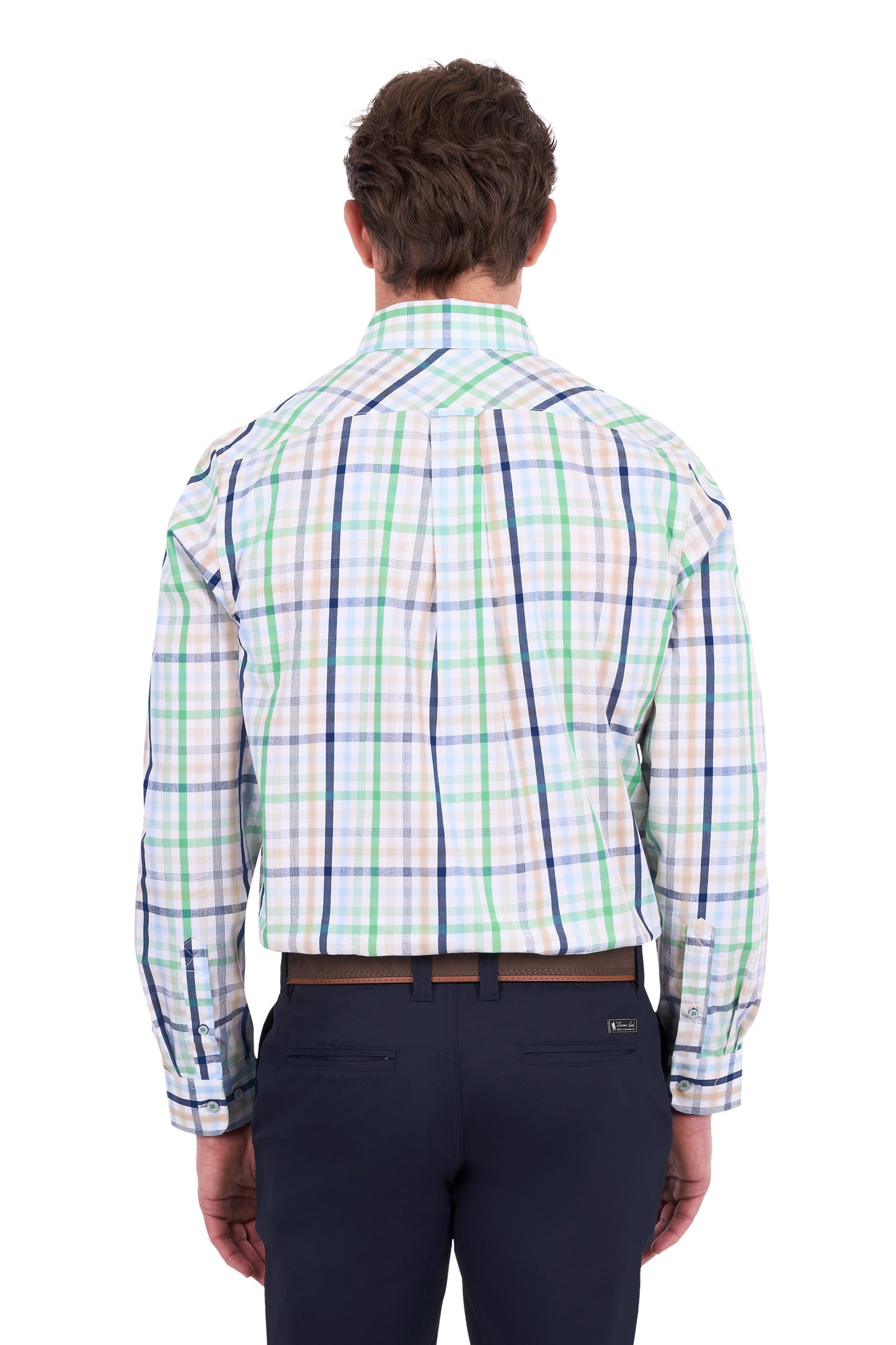 Thomas Cook Louie Men's 2 Pocket Long Sleeve Shirt – Green/Multi