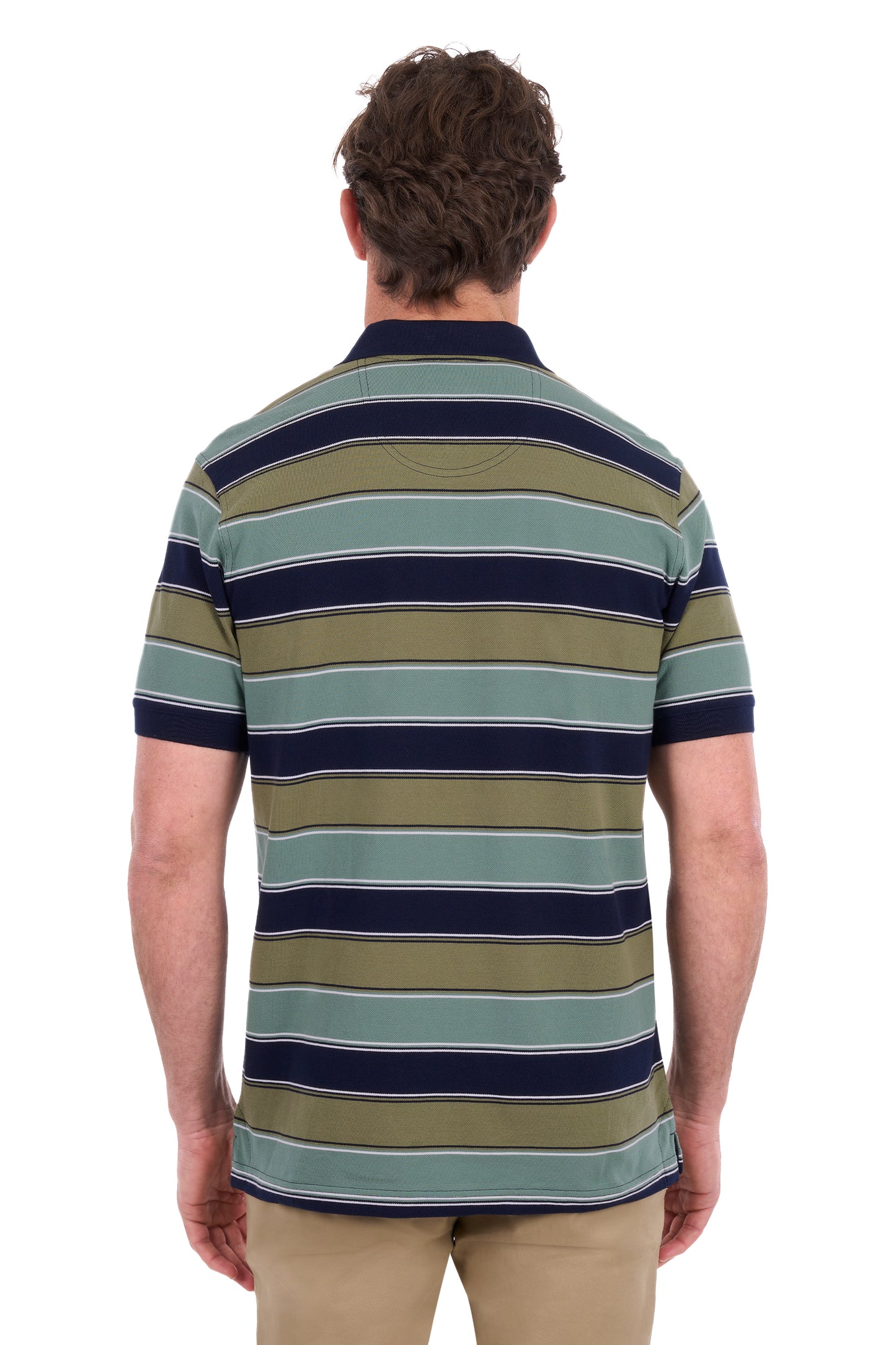 Thomas Cook Men's Lawrence 1 Pocket Short Sleeve Polo – Navy/Olive
