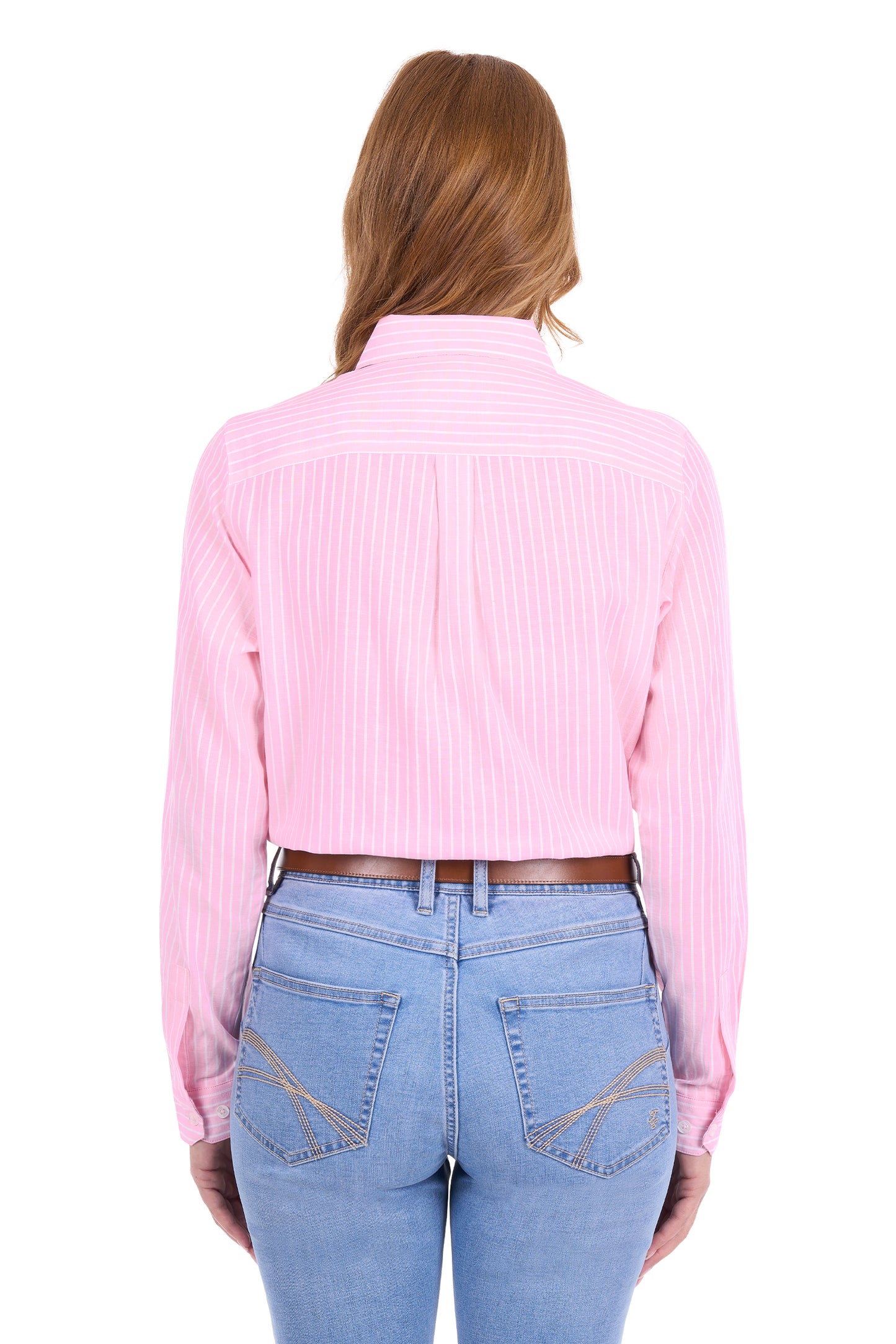 Thomas Cook Women's Penny Long Sleeve Shirt - Rose Pink/White