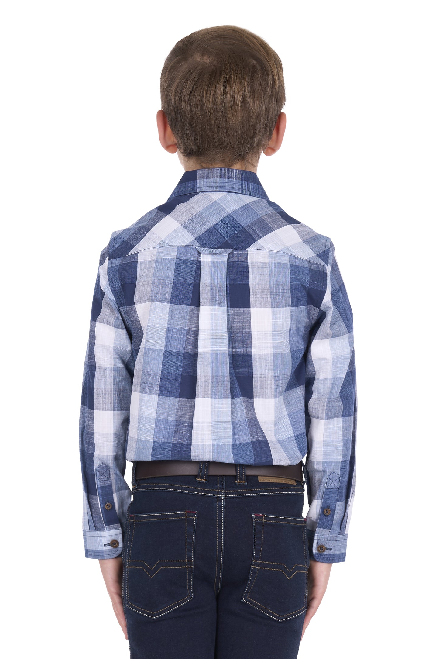 Thomas Cook Boys Oscar 2 Pocket Long Sleeve Shirt - Navy