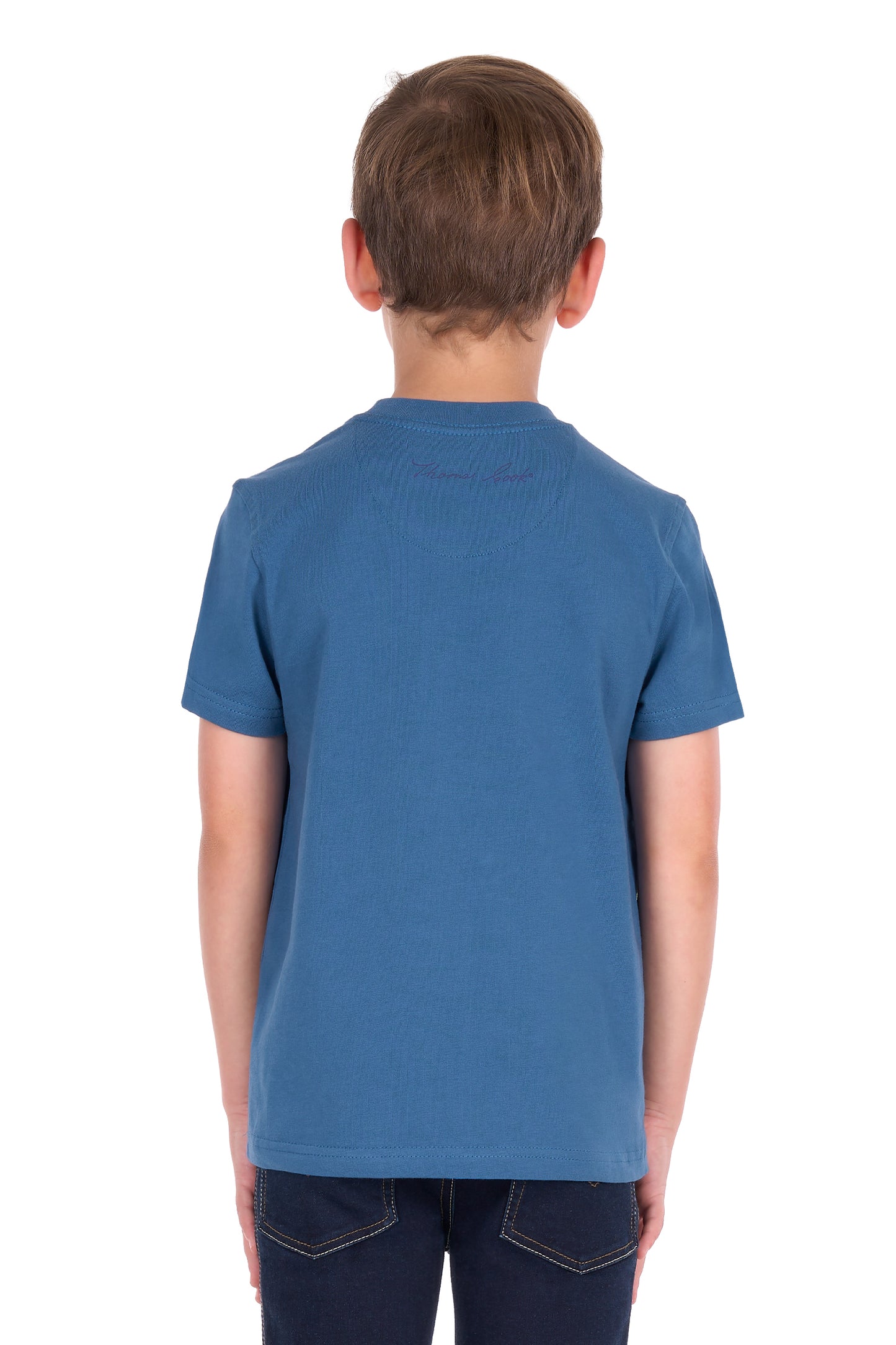 Thomas Cook Boys Nathan Short Sleeve Tee - Washed Blue