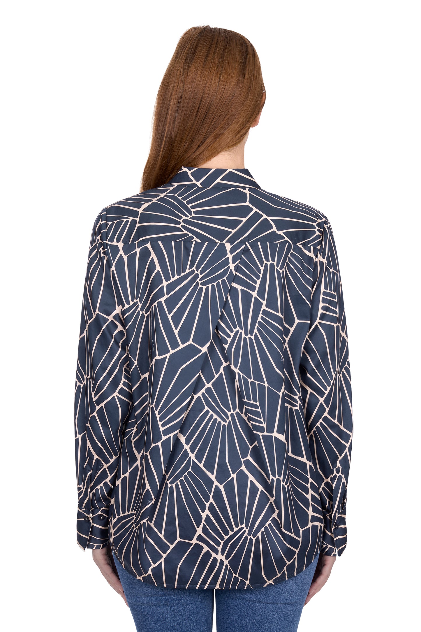 Thomas Cook Women's Narelle Long Sleeve Shirt - Navy/Tan