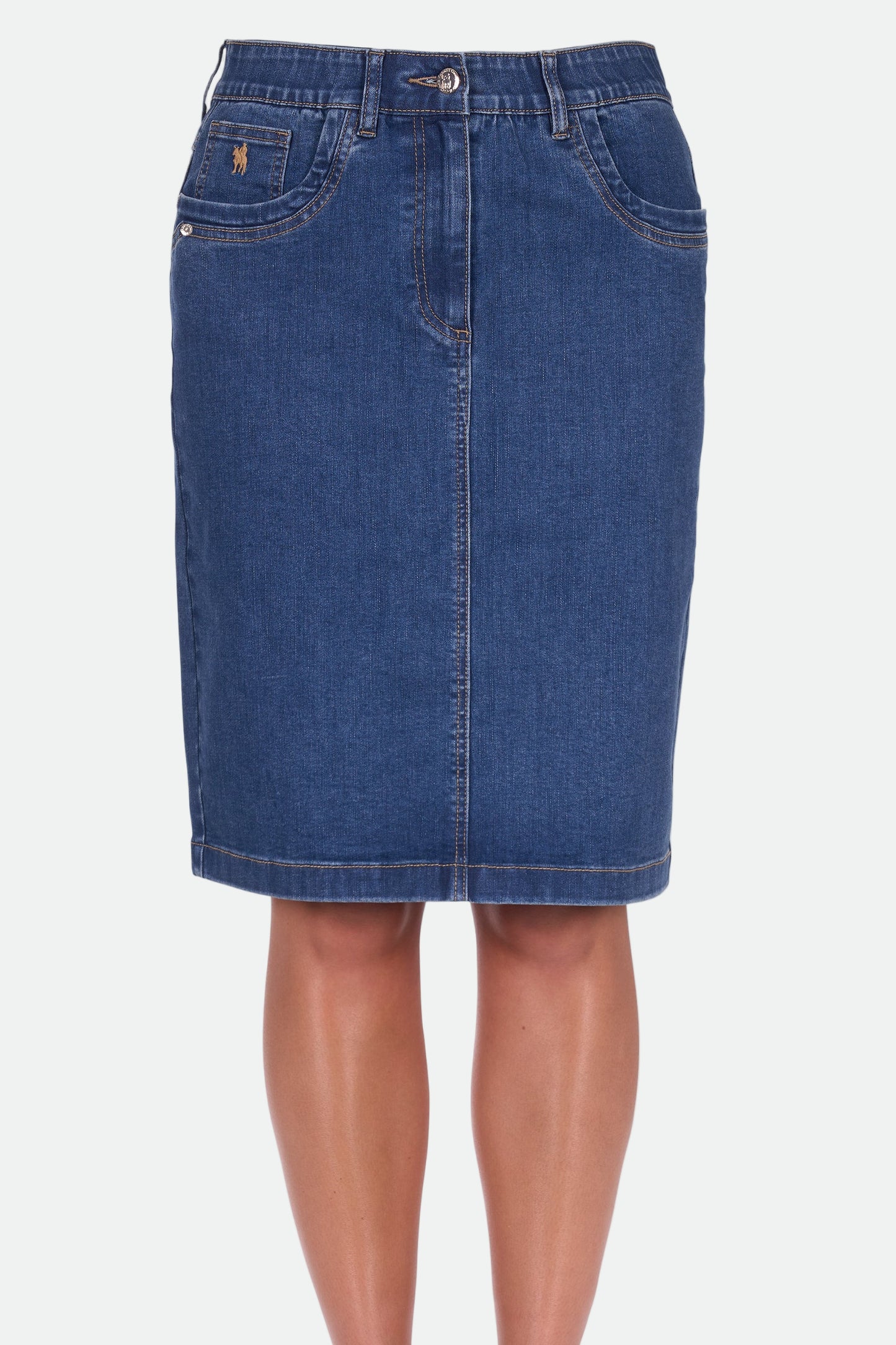 Thomas Cook Women's Lucy Denim Skirt - Mid Wash