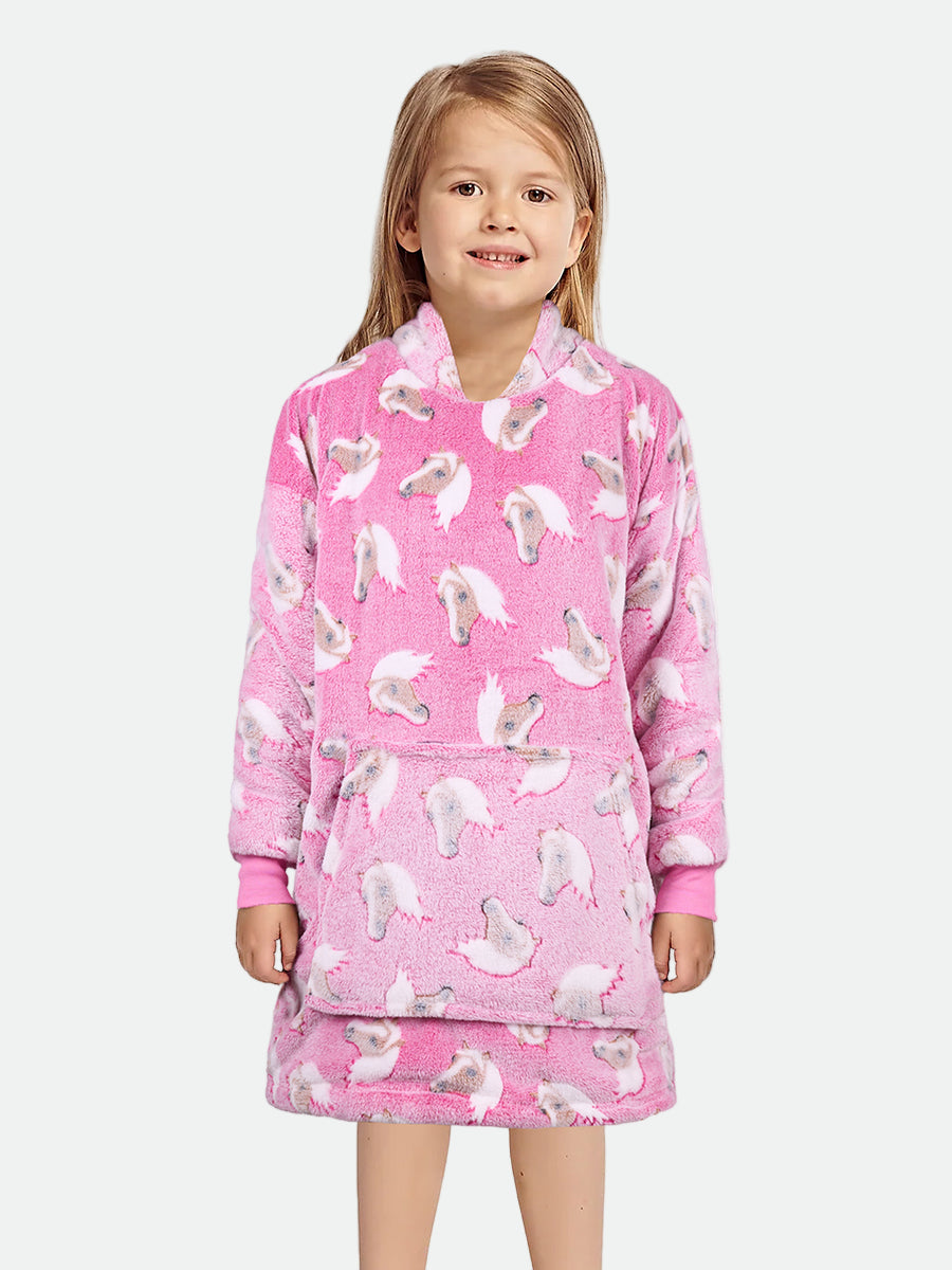 Thomas Cook Kids Horse Snuggle Hoodie - Pink