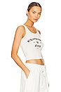 The Laundry Room Champagne Gang Rib Tank 097-WHITE