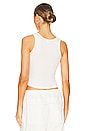 The Laundry Room Champagne Gang Rib Tank 097-WHITE