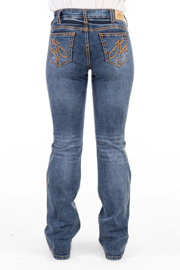 Hitchley & Harrow Comfort Cut High Rise - SR2161 "Greeley" Tan Stitch Jeans 35 Leg