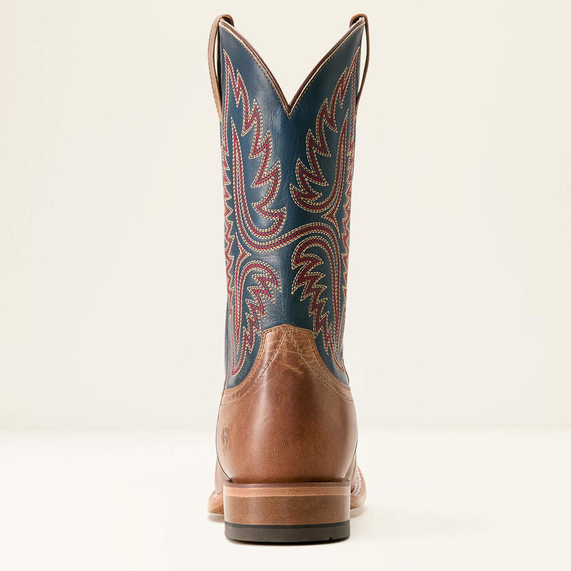 Ariat Men's Tanglewood Cowboy Boot-BONE/HONORABLE BLUE