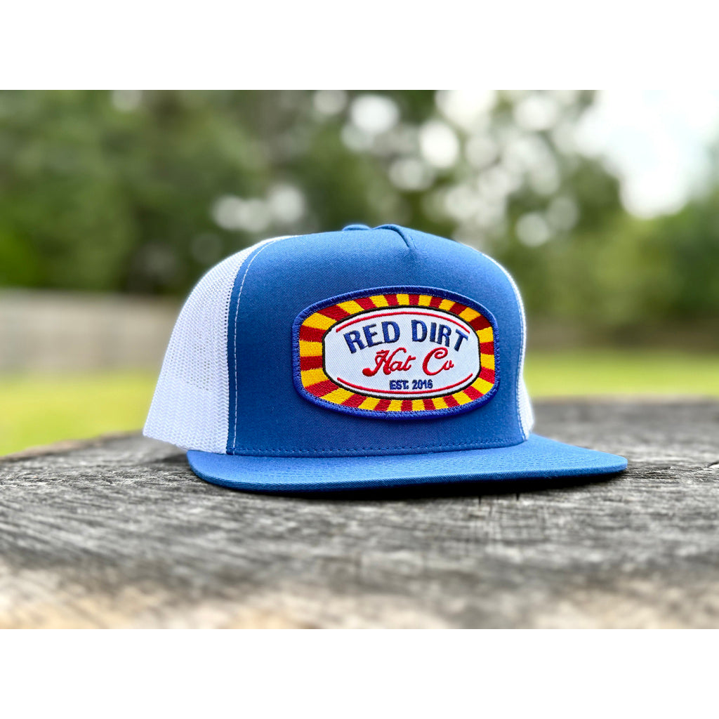 Red Dirt Hat Co. The Big Top – Royal/White 5 Panel