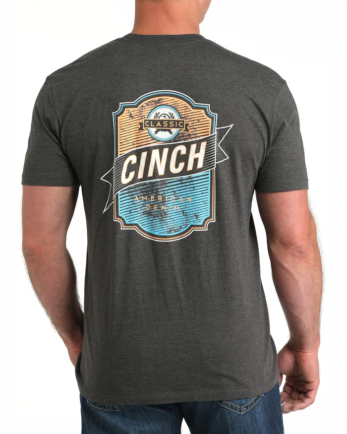 Cinch Men's Graphic Tee - Charcoal