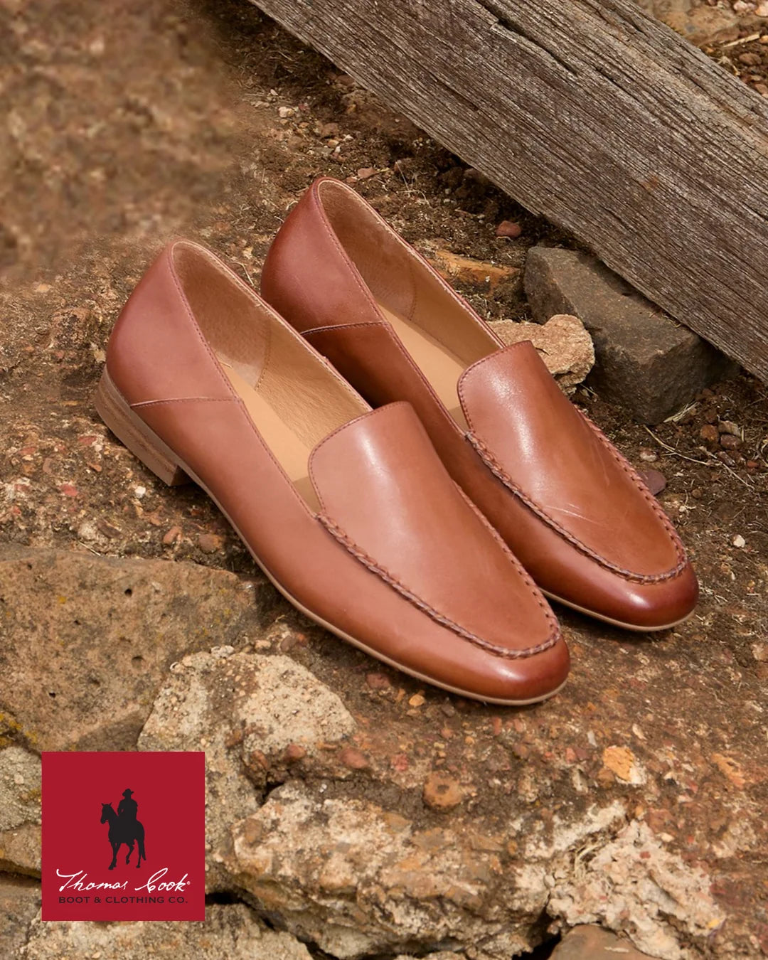 Thomas Cook Womens Damietta Loafer - Brandy