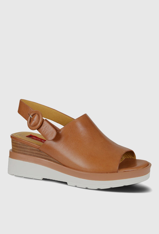 Thomas Cook Womens Esna Wedge Sandal Brandy