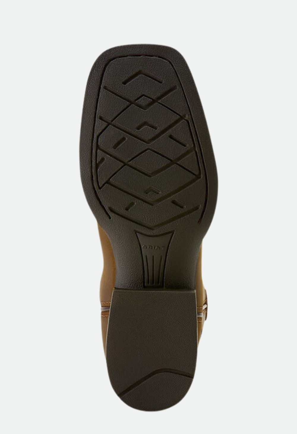 Ariat Youth Tombstone Wide Square Toe Western Boot - Distressed Brown