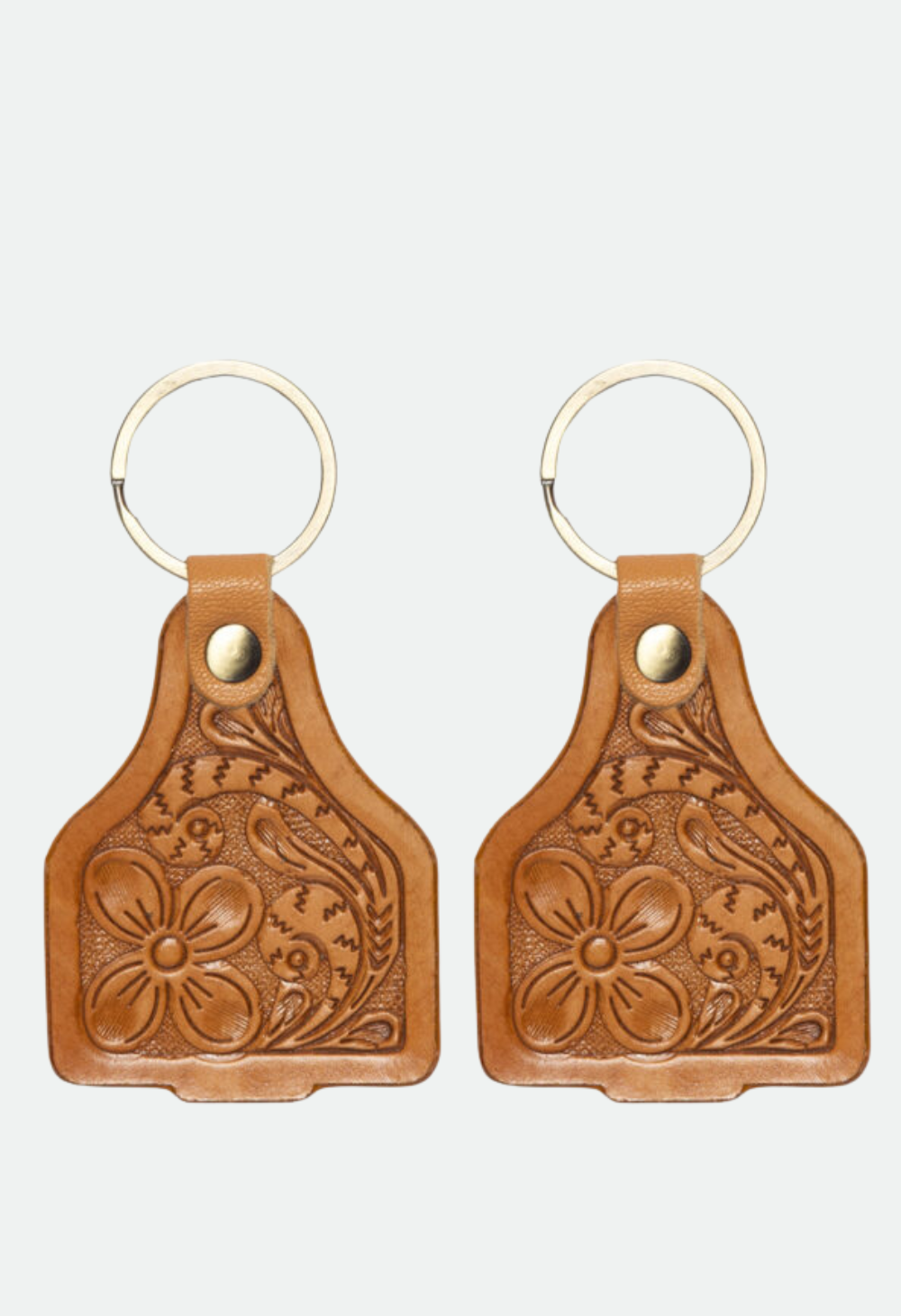 The Design Edge Tooling Leather Cattle Tag Keyring – CA17